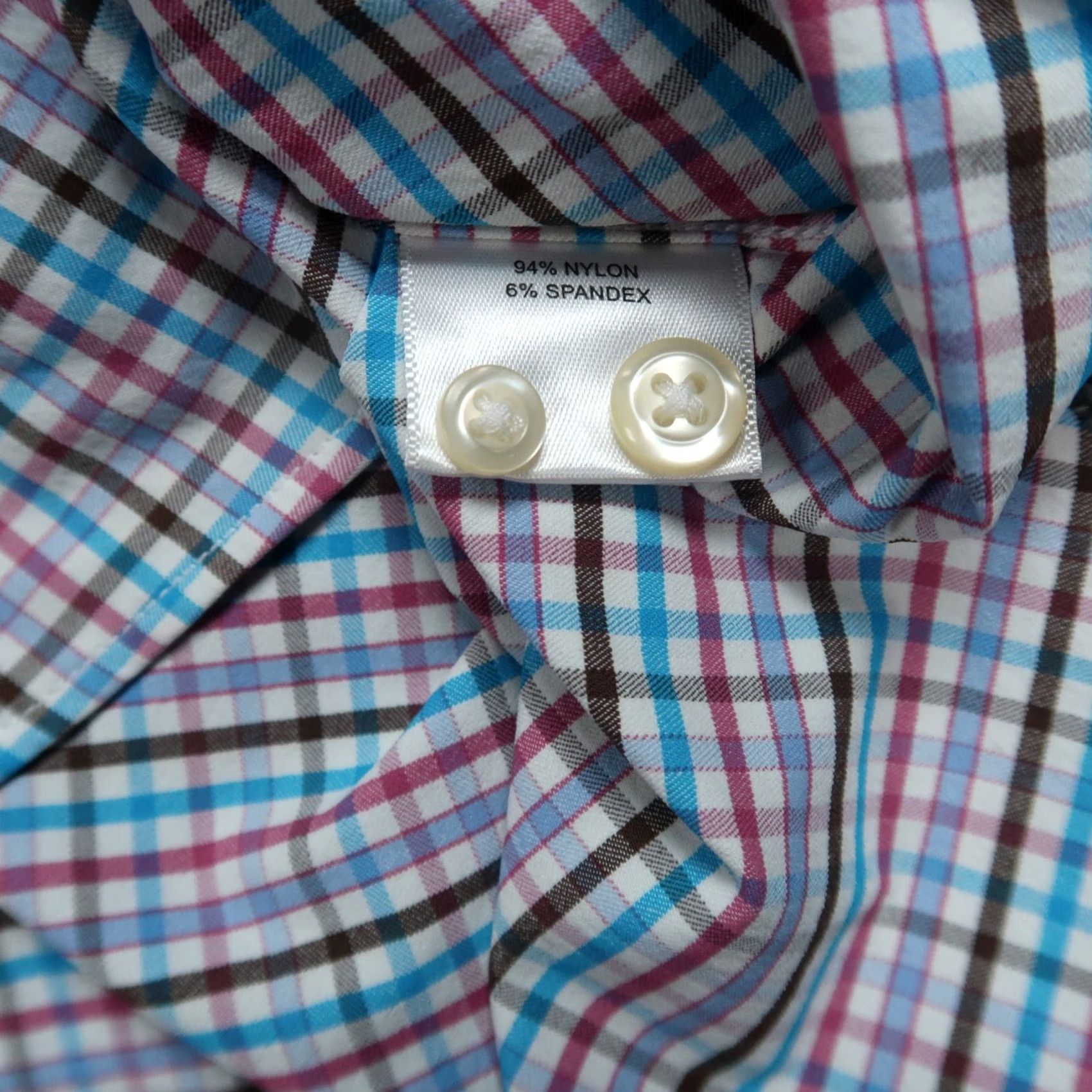 Peter Millar Peter Millar Shirt Men Medium White Check Button-Up Long Sleeve Breathable Lightweight Summer Comfort 42 in Chest Regular Fit Vintage No Size US M / EU 48-50 / 2 - 4 Thumbnail