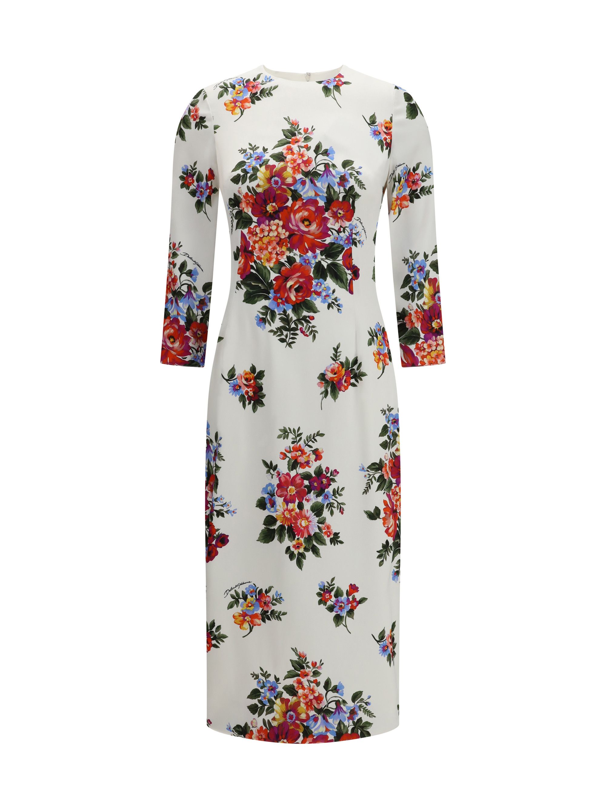 Dolce & Gabbana Floral print stretch viscose Dress Size M / US 6-8 / IT 42-44 - 1 Thumbnail