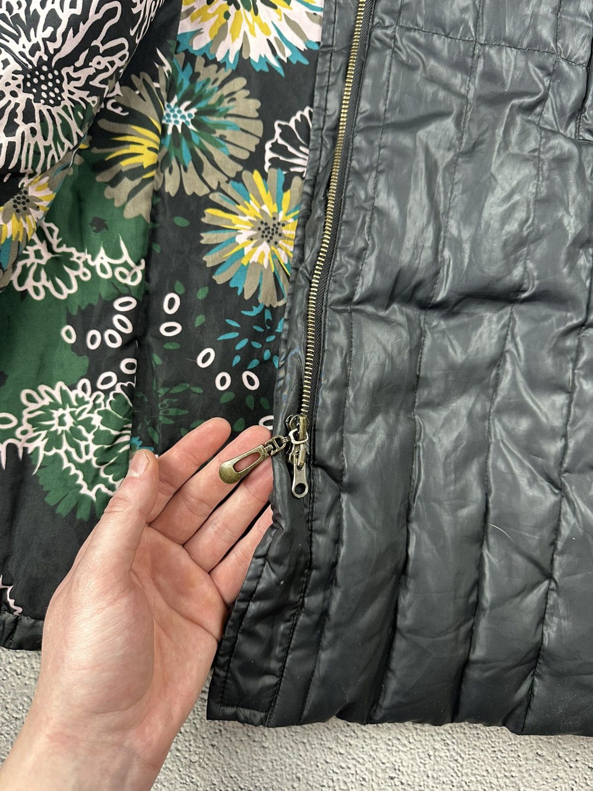Missoni Vintage Missoni Down Puffer Jacket Quilted Floral Coat Y2K Size M / US 6-8 / IT 42-44 - 11 Thumbnail