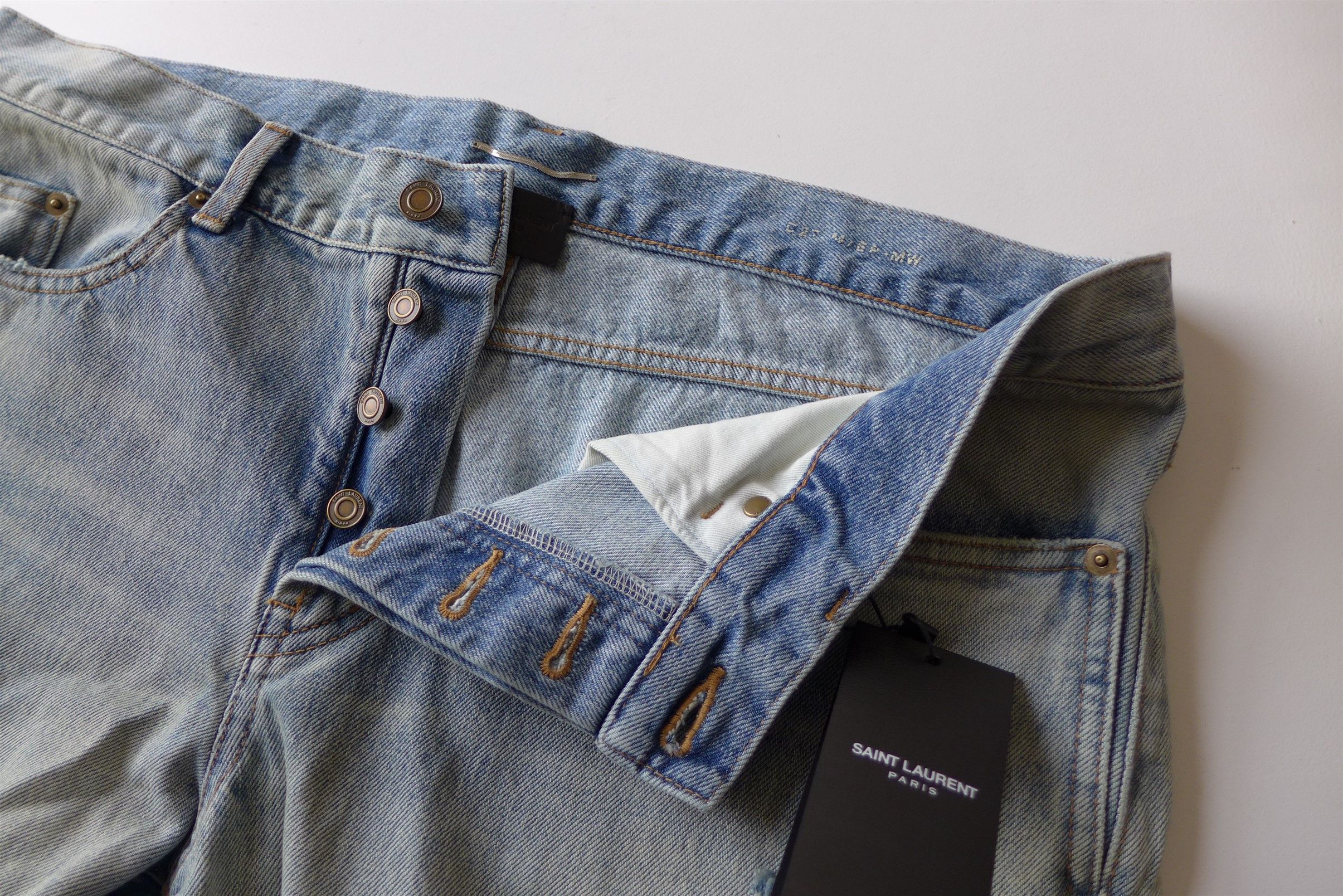 Saint Laurent Paris Saint Laurent Etienne Jeans - Washed Blue Denim Size US 36 / EU 52 - 11 Thumbnail