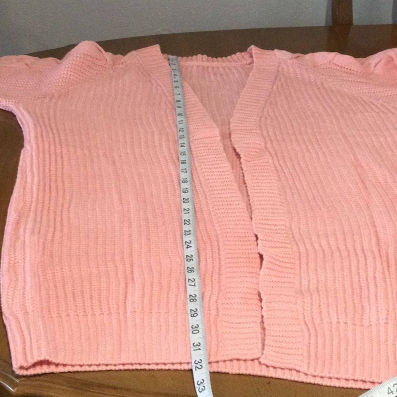 Other Unbranded Pink Acrylic Knit Oversized Cardigan Sweater Small Size S / US 4 / IT 40 - 14 Thumbnail
