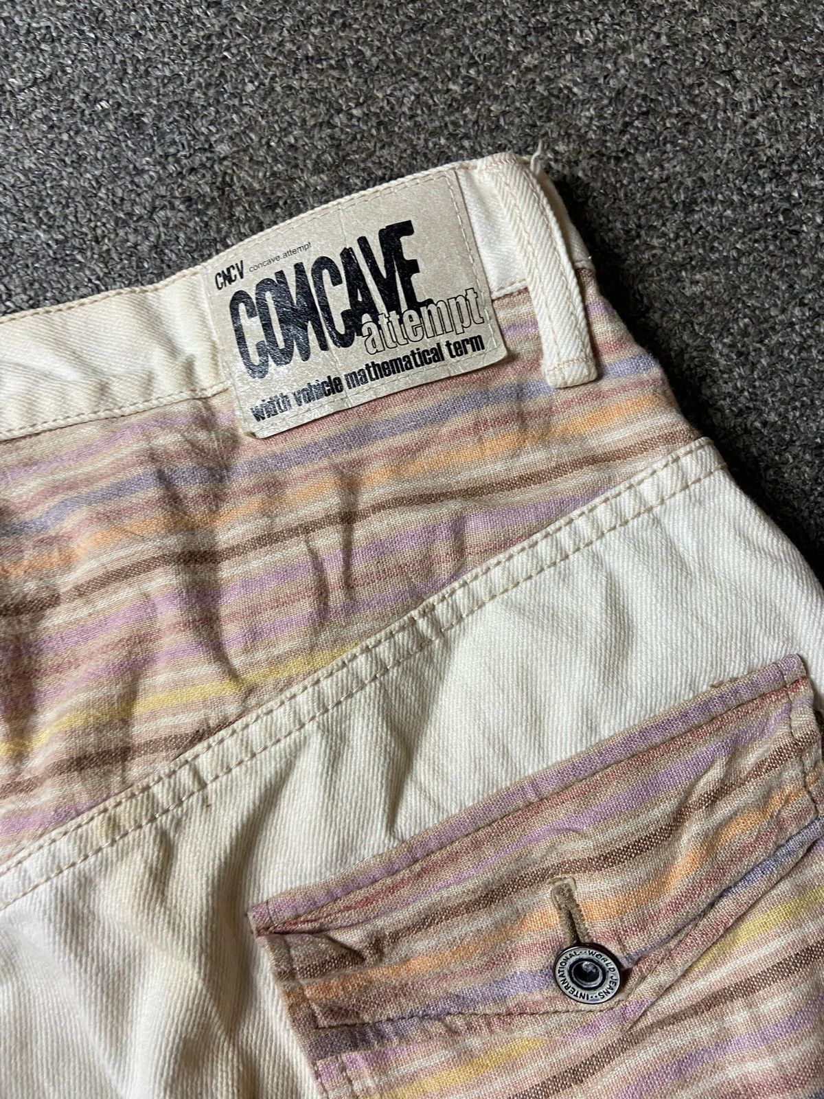 Japanese Brand CNCV Concave Attempt Regular Fit Jeans (147) Size US 32 / EU 48 - 5 Thumbnail