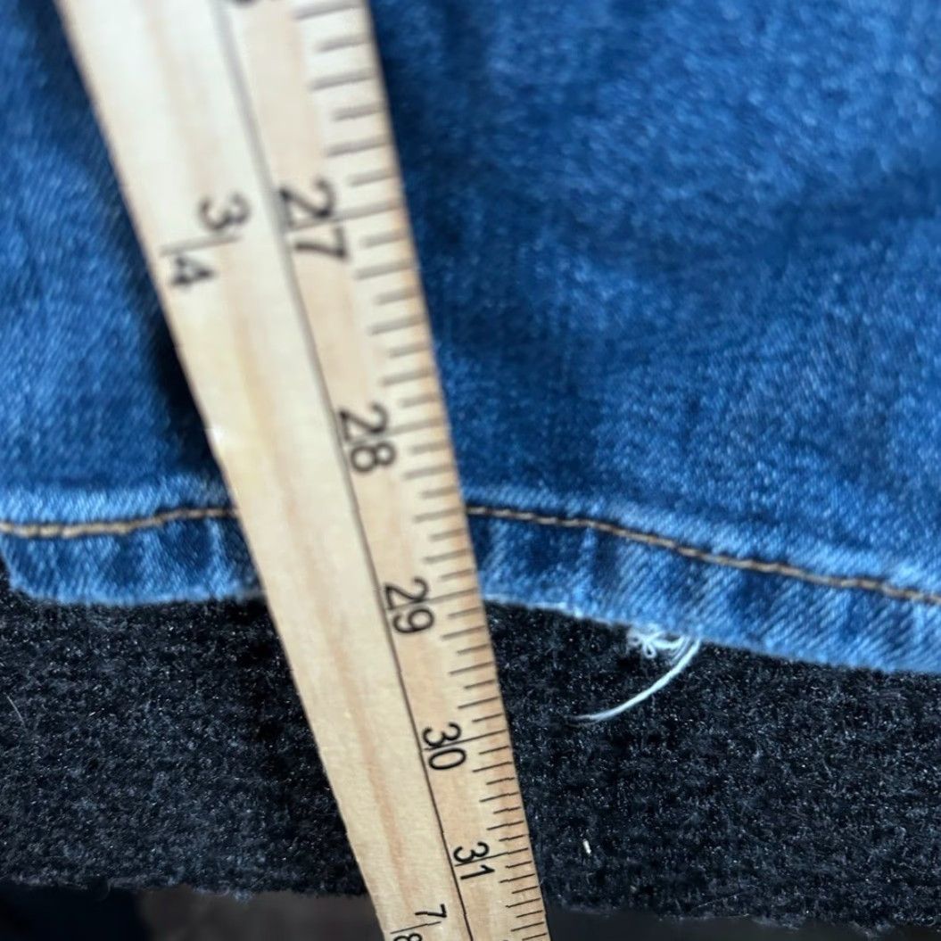 Levi's VINTAGE Levi's 513 Jeans Blue Distressed Slim Straight Fit W31 X L30 Mens Jeans Straight Blue Distressed Vintage 90s Mens Jeans Size US 31 - 6 Thumbnail