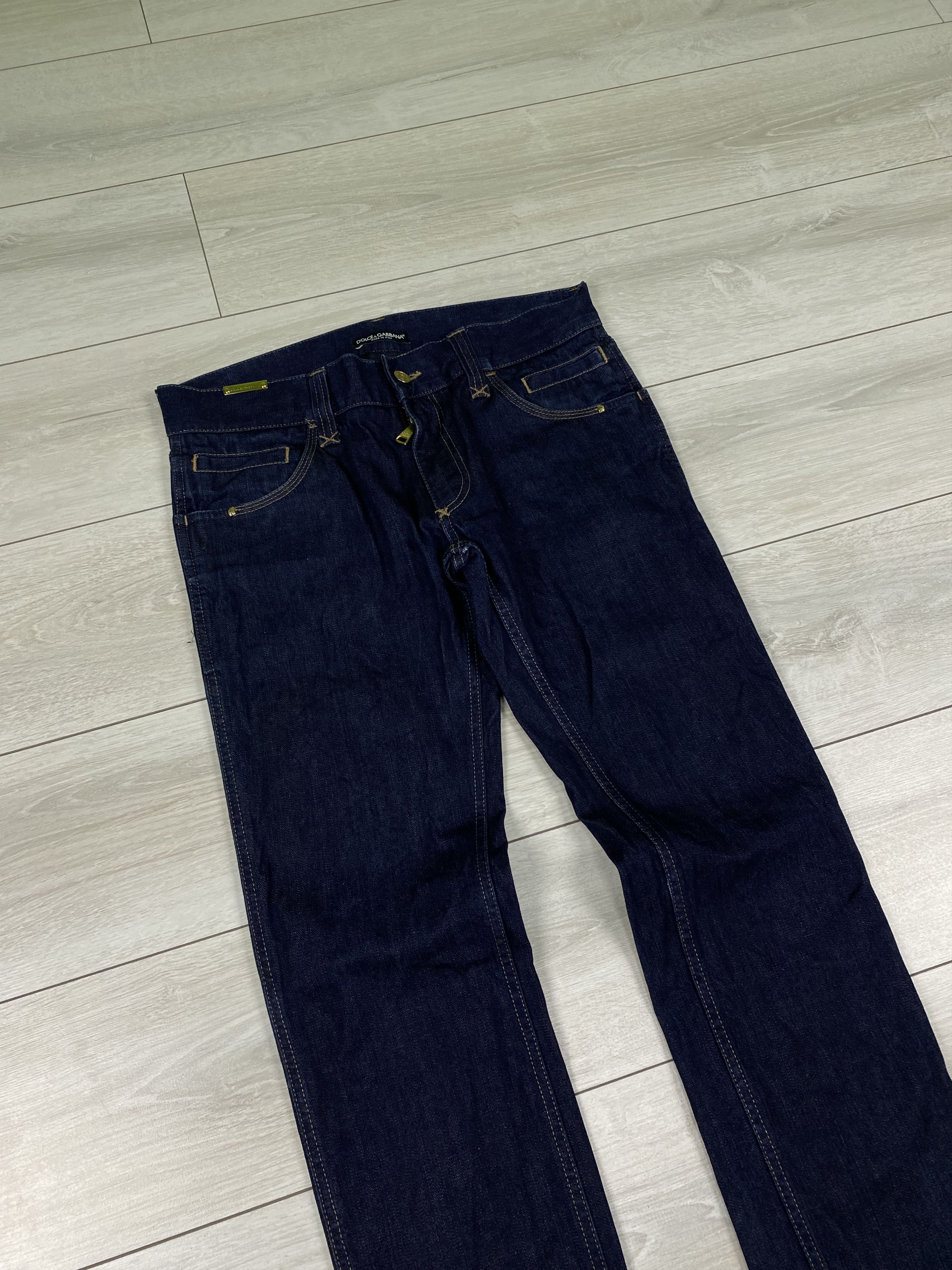 Dolce & Gabbana Rare Dolce & Gabbana 14 gold stright jeans size 48 Size US 32 / EU 48 - 3 Thumbnail