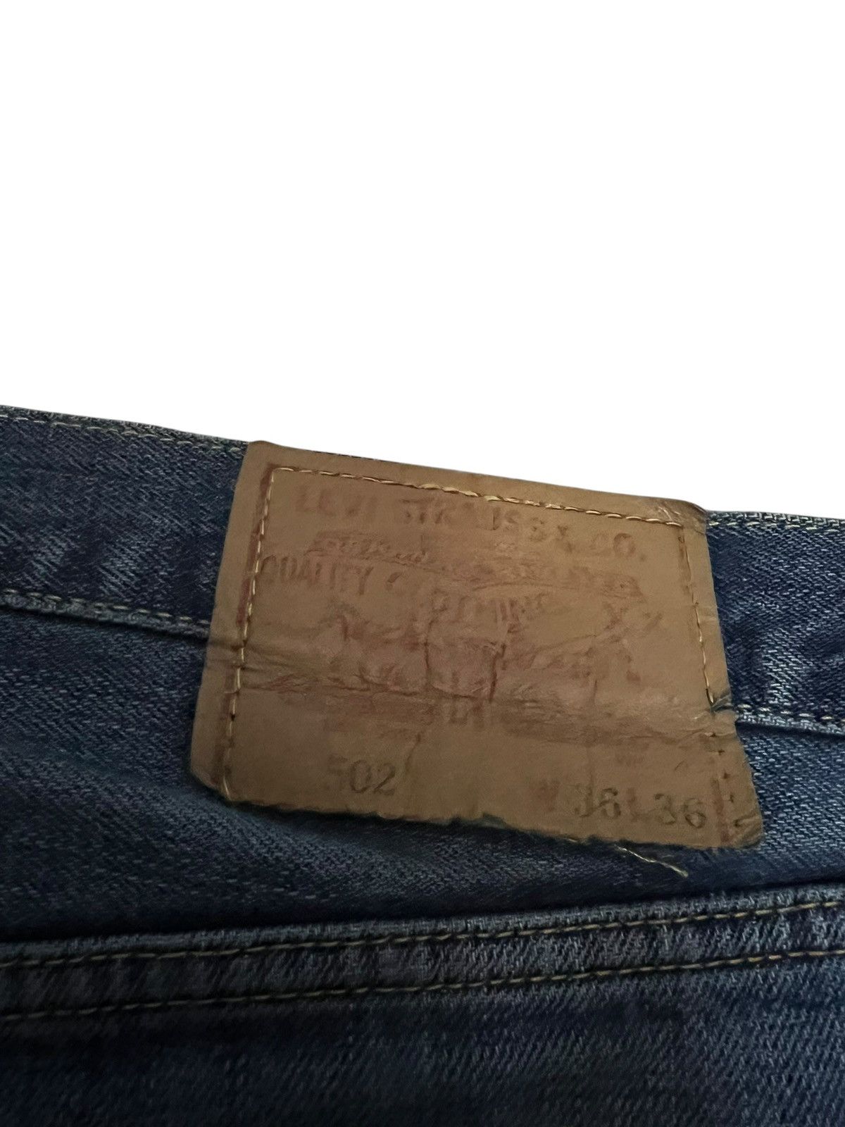 Levi's 90’s Levis 502 Big E Selvedge Distress Jean Size US 36 / EU 52 - 17 Thumbnail