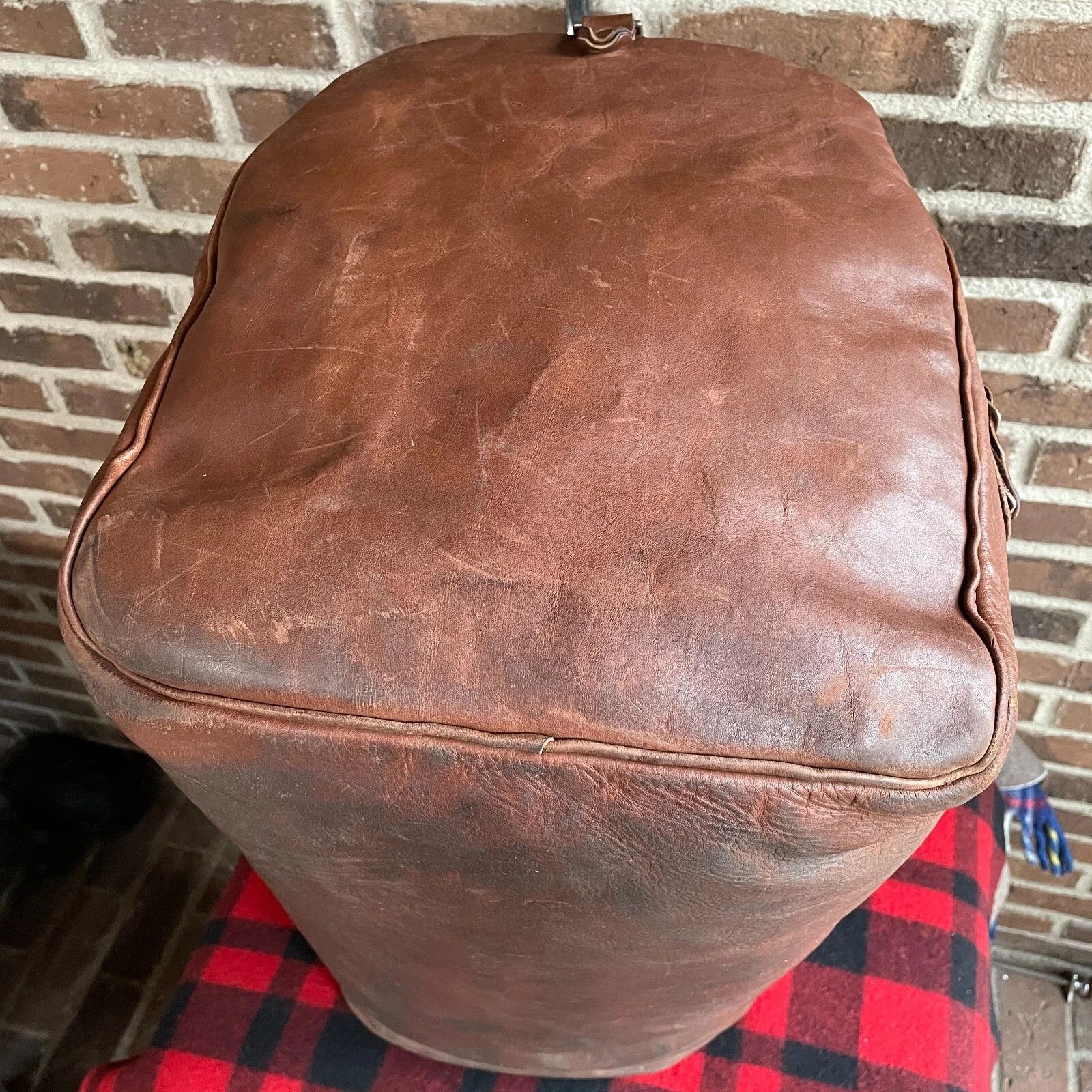 Other RARE VINTAGE 1970s GOKEY CUSTOM LEATHER XL DUFFEL BAG R$4898 Size ONE SIZE - 18 Thumbnail
