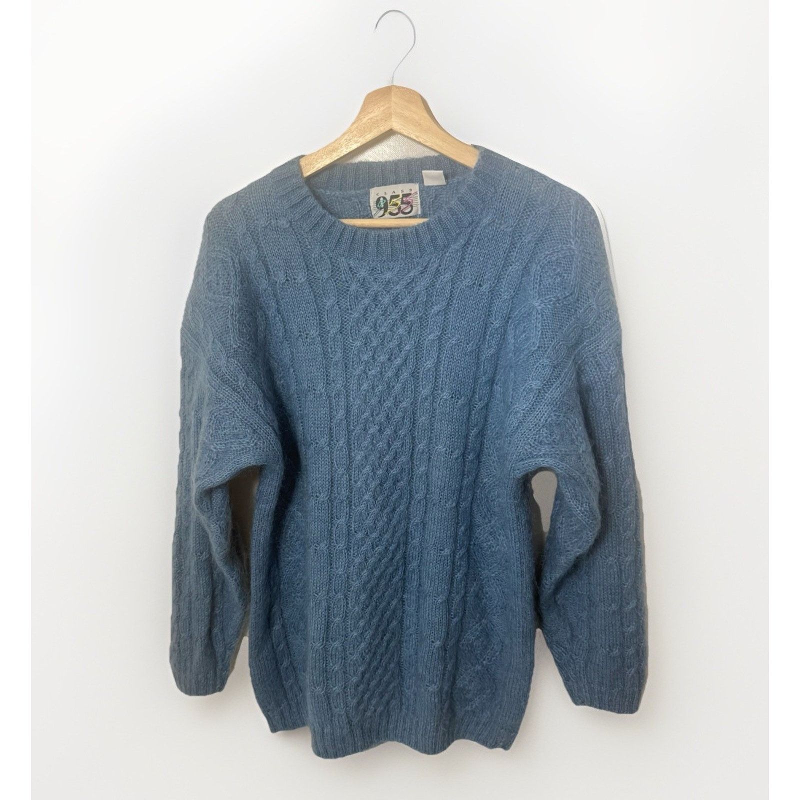 Other Mohair Sweater Cable Knit Fisherman Crew Preppy Coastal Size M / US 6-8 / IT 42-44 - 1 Thumbnail