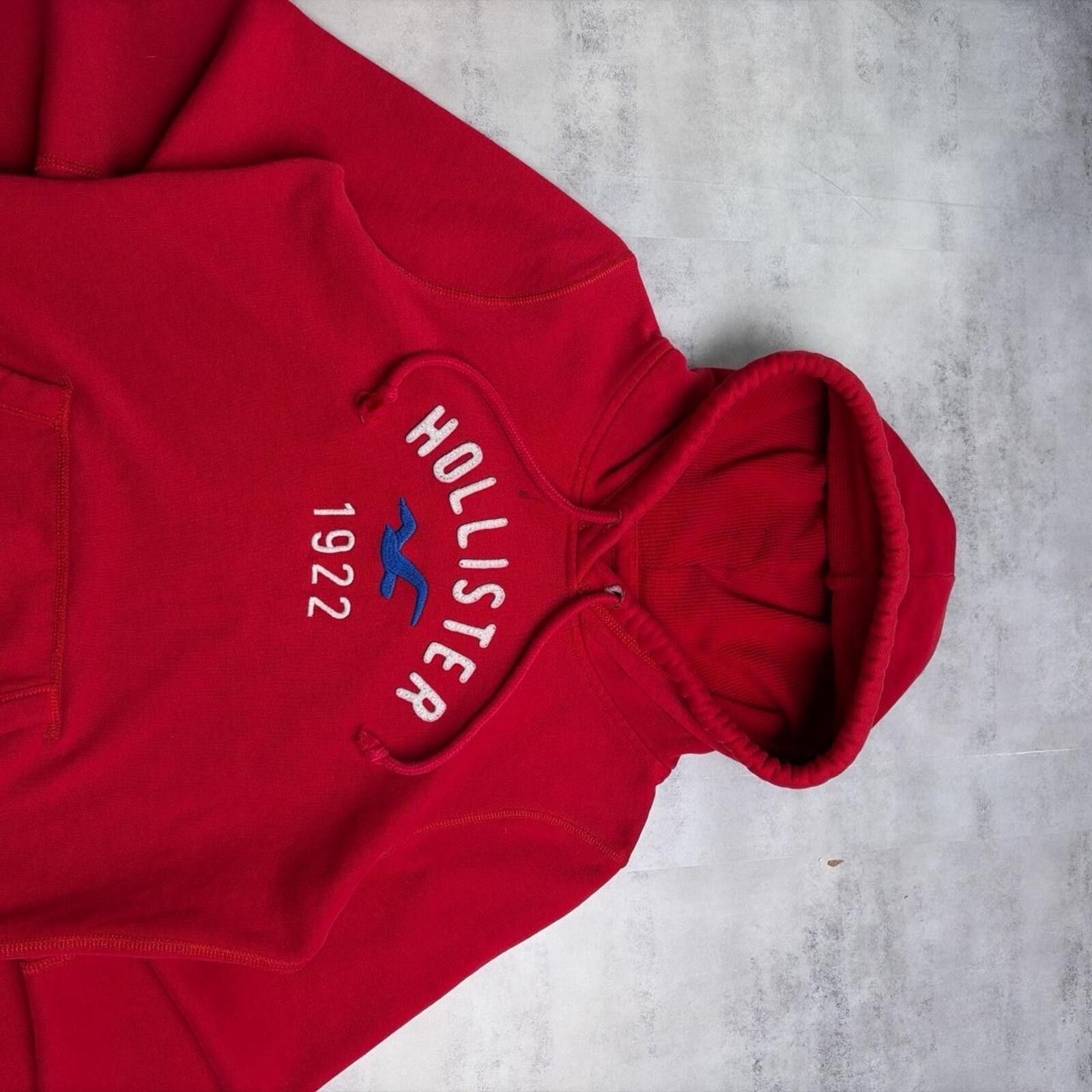 Other Y2K Red Hollister Grunge Surf Thermal Hoodie Size L / US 10 / IT 46 - 3 Thumbnail