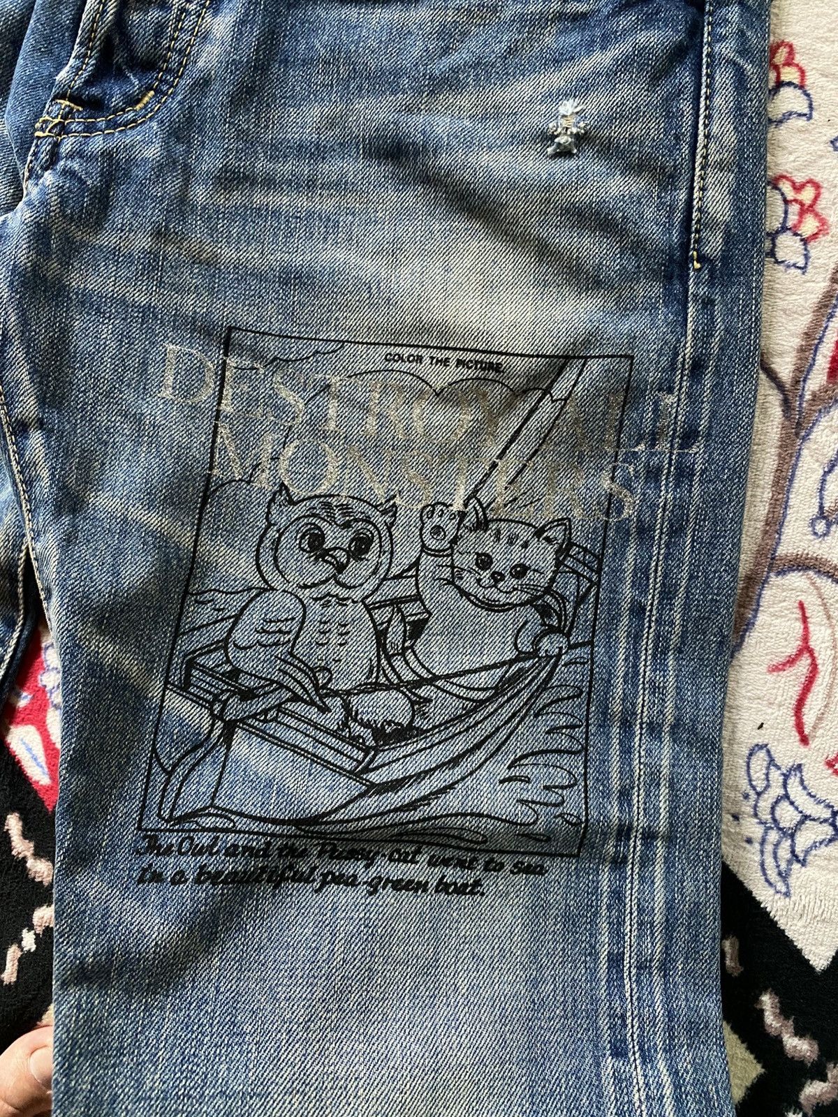 Hysteric Glamour Hysteric Glamour Destroy All Monsters Selvedge Distressed Size US 32 / EU 48 - 8 Thumbnail