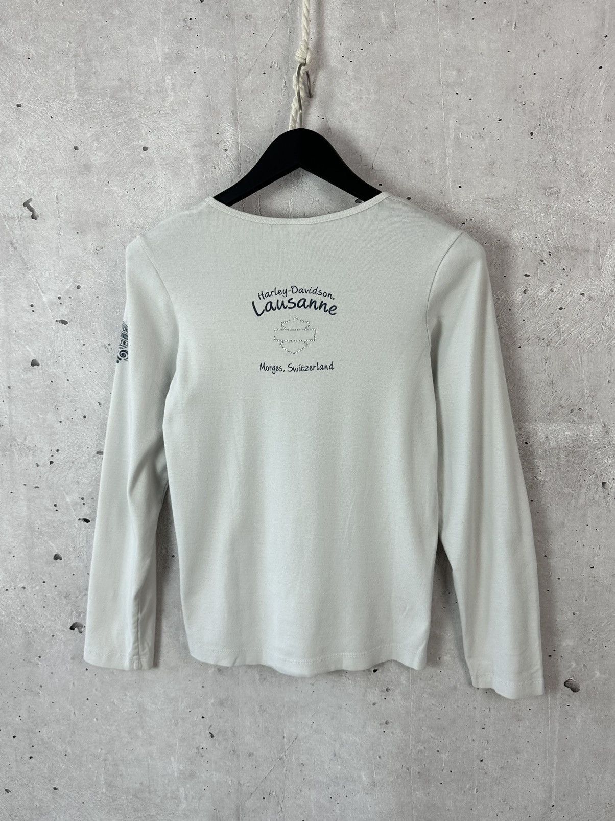 Vintage Vintage Harley Davidson Printed White Long Sleeve Size XL / US 12-14 / IT 48-50 - 11 Thumbnail