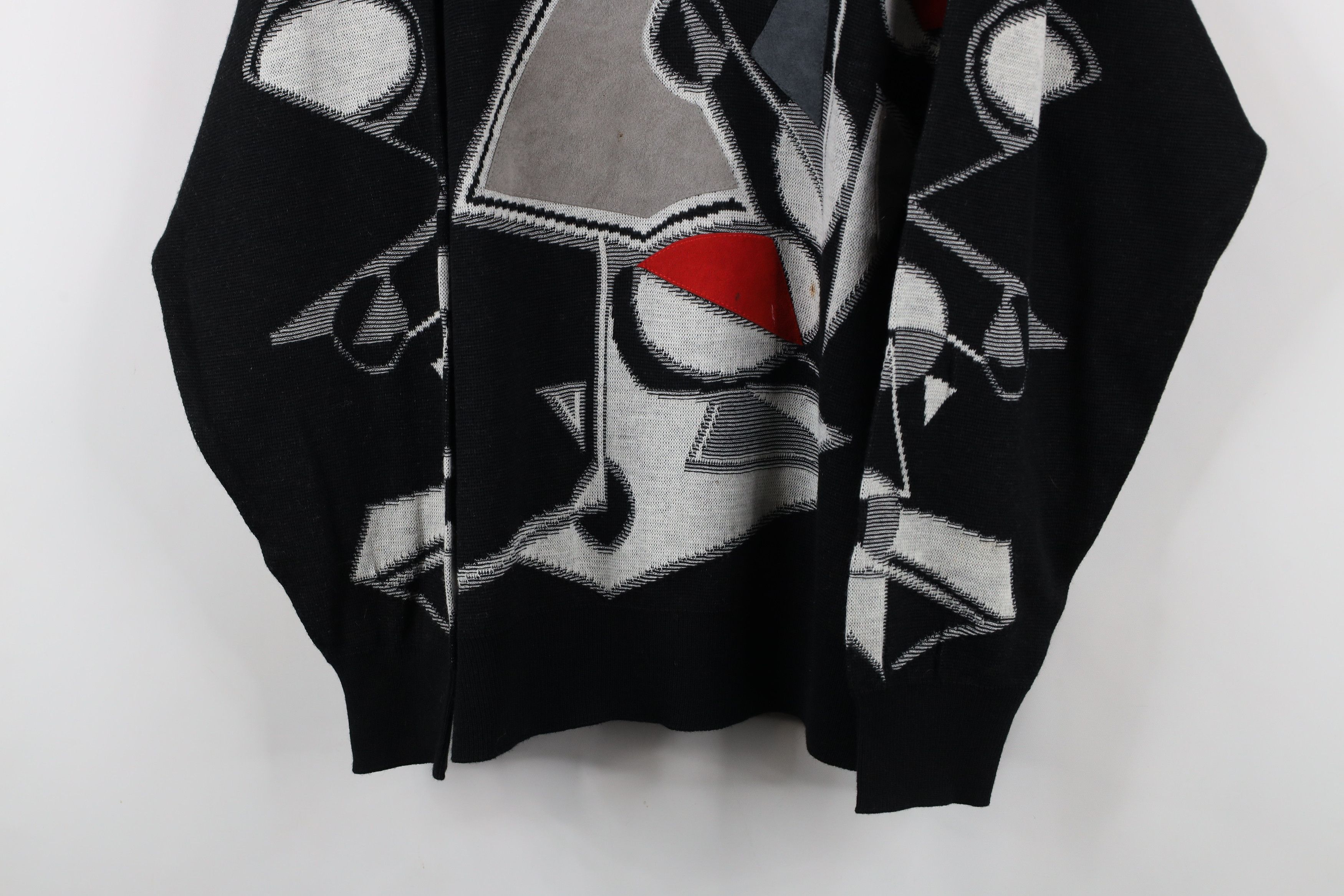 Vintage Vintage 90s Streetwear Wool Blend Abstract Art Knit Sweater Size US XL / EU 56 / 4 - 3 Thumbnail
