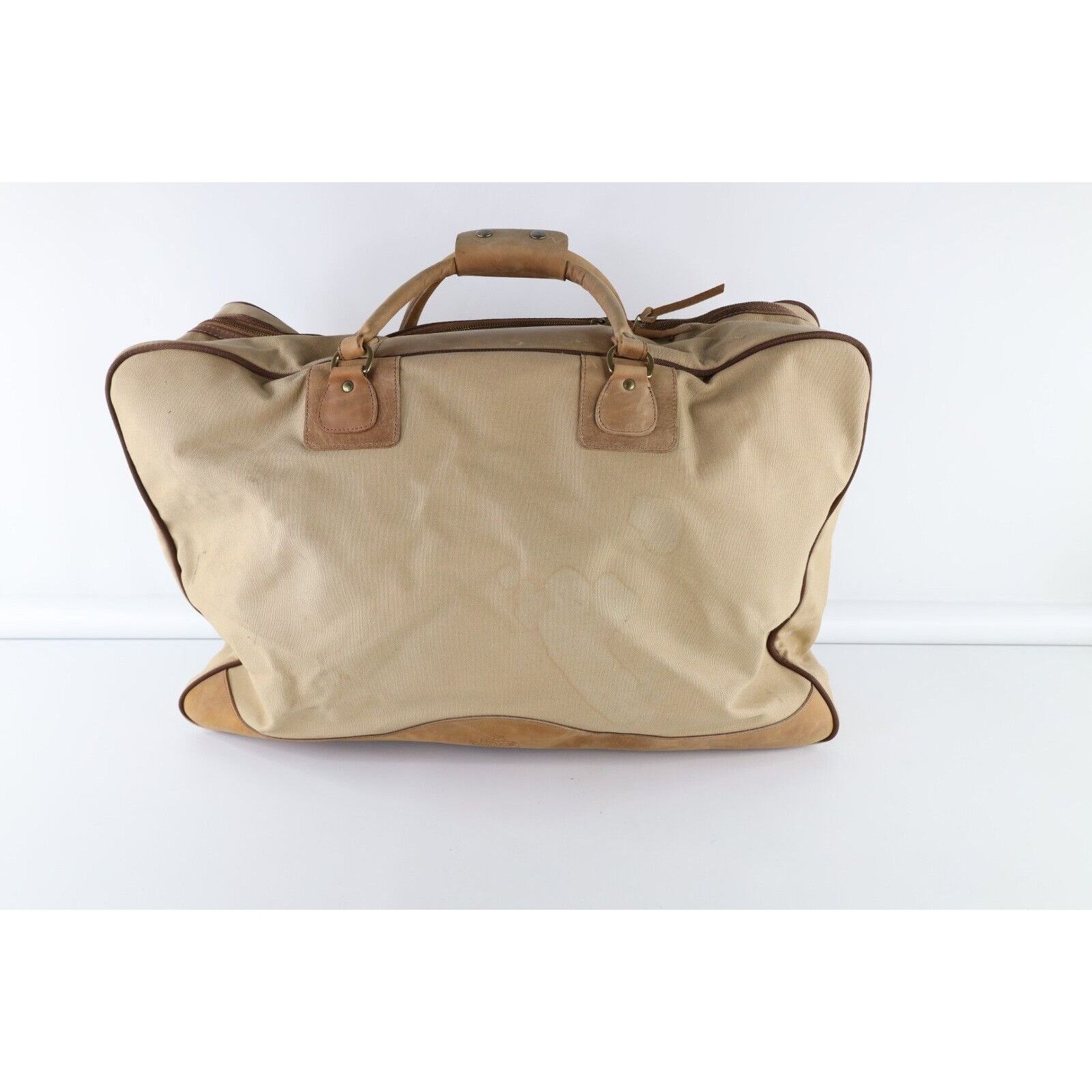 Orvis Deadstock Vintage Orvis Gokey Canvas Leather Duffel Bag Size ONE SIZE - 8 Thumbnail