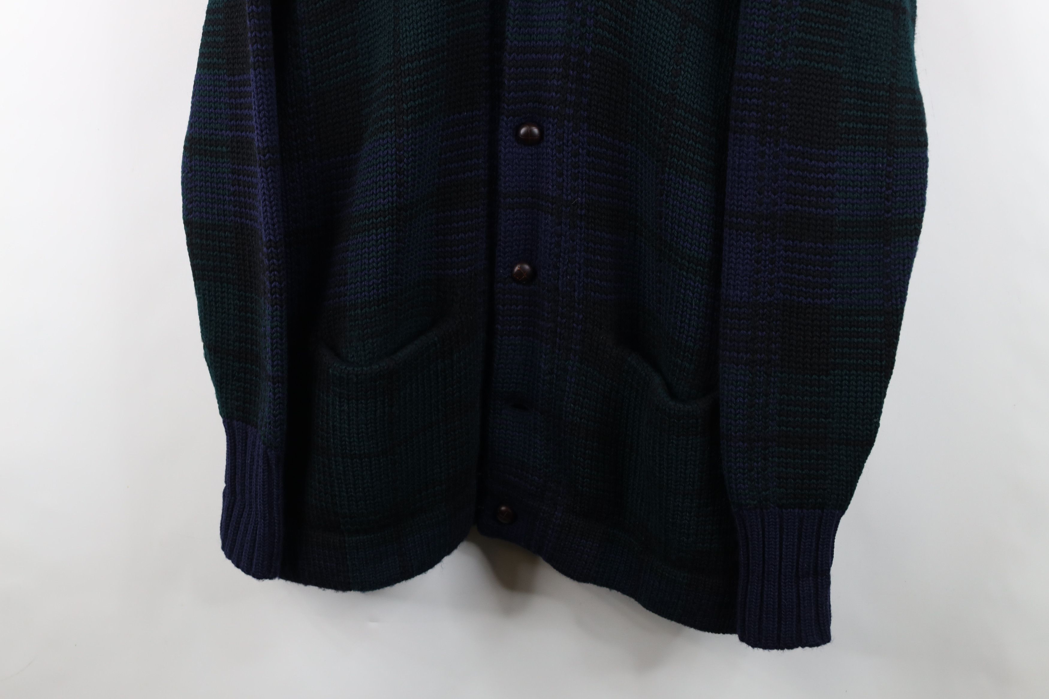 Ralph Lauren Vintage 90s Ralph Lauren Wool Knit Shawl Cardigan Sweater Size US L / EU 52-54 / 3 - 3 Thumbnail