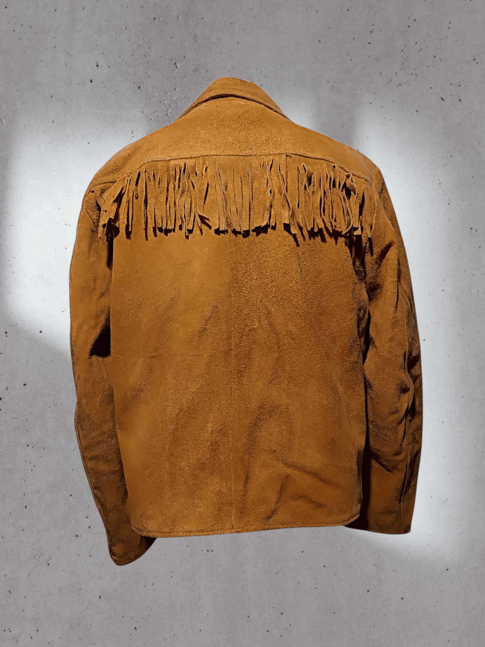 Other Rare Vintage Western Fringe Suede Jacket Size US L / EU 52-54 / 3 - 5 Thumbnail