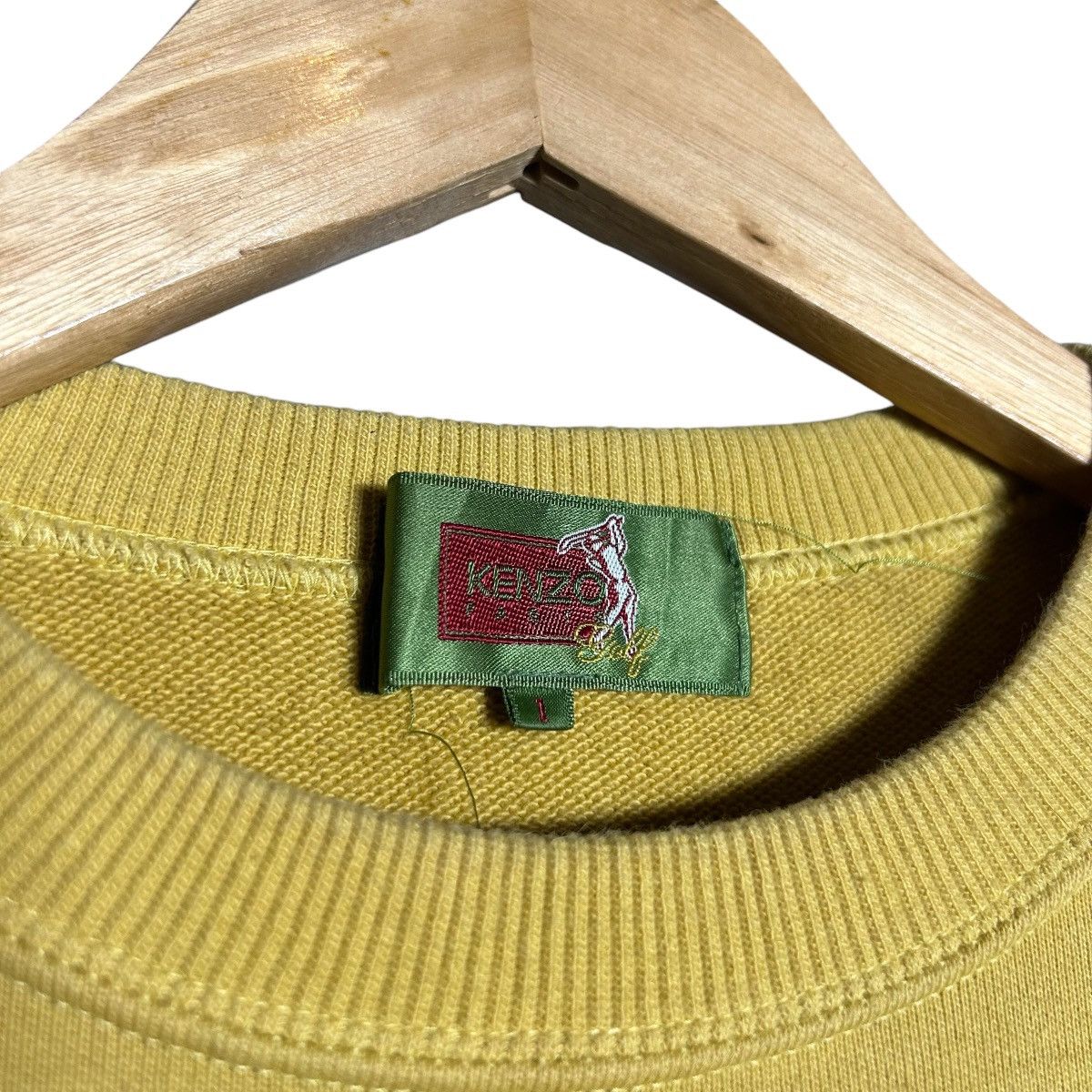 Kenzo × Vintage Vintage Kenzo Golf Big Logo Sweater Size L / US 10 / IT 46 - 4 Thumbnail