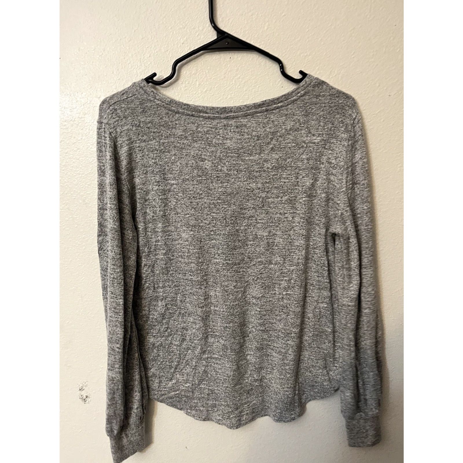 Gap Gap Soft Spun Light Gray Sweater Sz S Oversized Scoop-Neck Round Hem Top Size S / US 4 / IT 40 - 2 Thumbnail