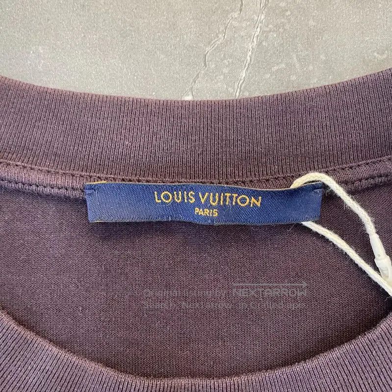 Louis Vuitton Louis Vuitton Men's Burgundy Cotton Short Sleeve T-Shirt . Size US L / EU 52-54 / 3 - 8 Thumbnail