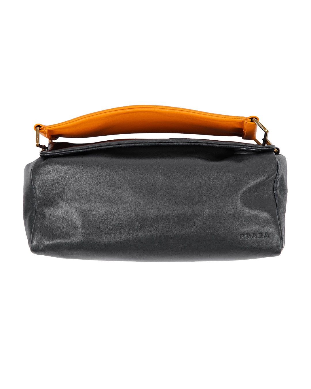Prada Prada S/S2001 Leather Rectangle Bag in Black/Orange Size ONE SIZE - 8 Thumbnail