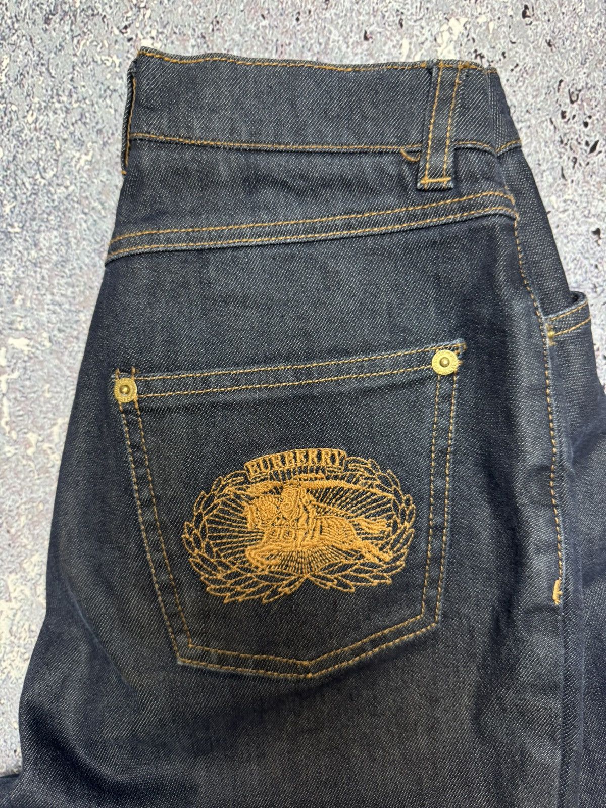 Burberry × Vintage 💥VERY RARE VINTAGE BURBERRY LONDON BIG LOGO JEANS Size 26" / US 2 / IT 38 - 6 Thumbnail