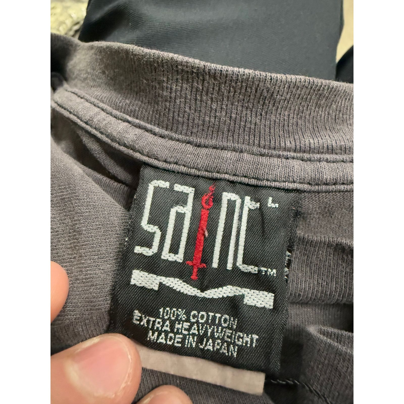 Saint Michael Saint Mxxxxxx Public Enemy Tee Used Large Size US L / EU 52-54 / 3 - 4 Thumbnail
