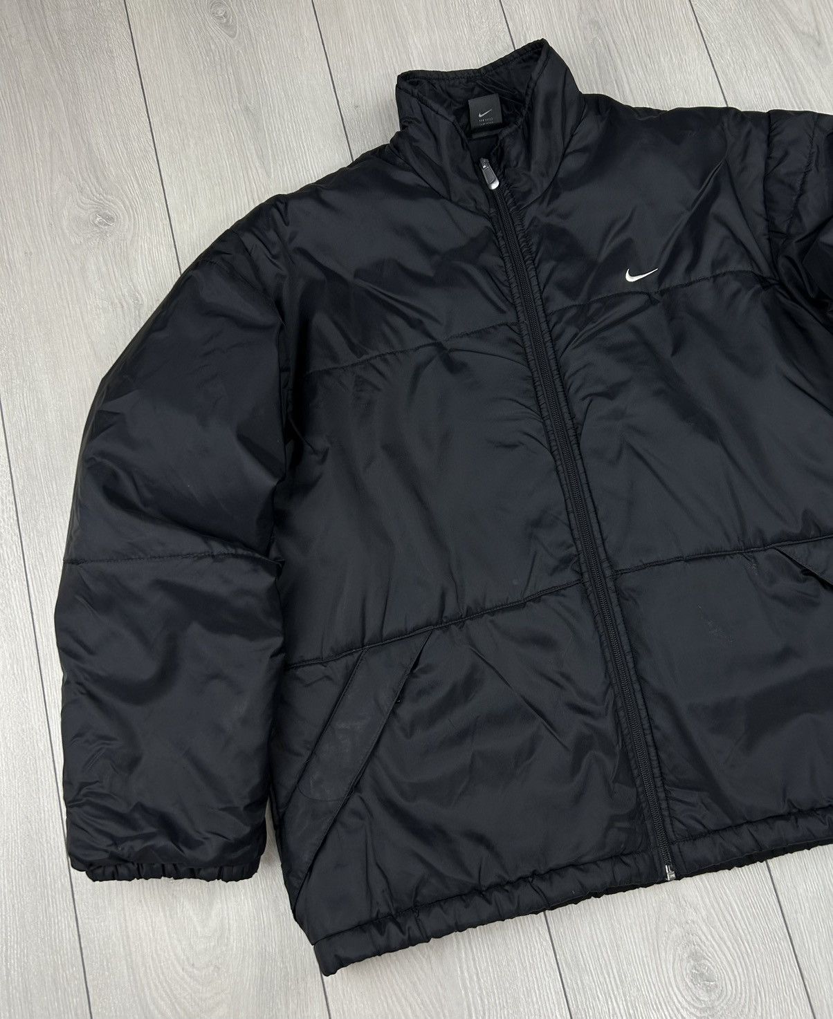 Nike × Vintage Nike Vintage Black Jacket Size L - XL Size US L / EU 52-54 / 3 - 3 Thumbnail