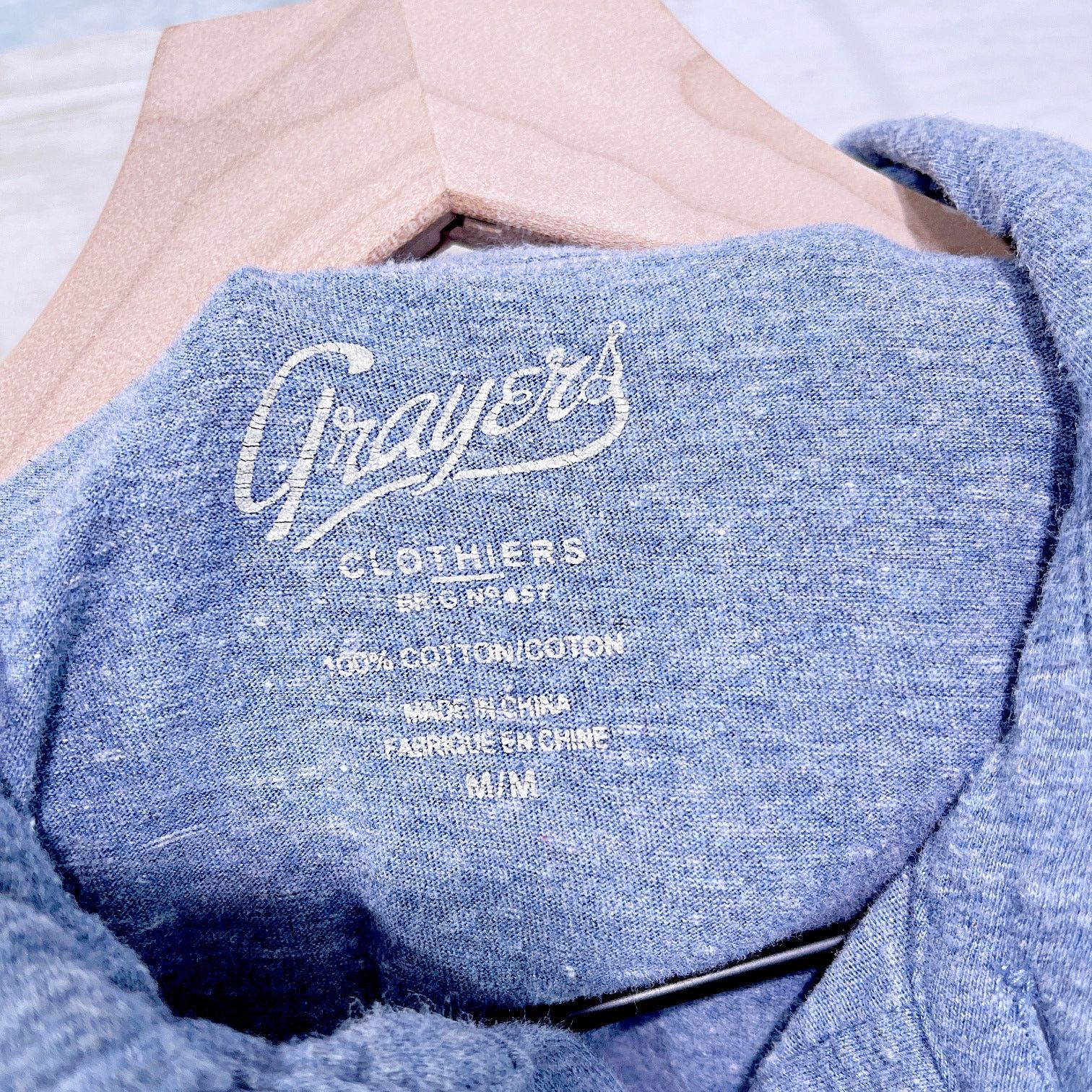 Grayers Grayers Sunwashed 2 Button Polo Heather Blue Mens Medium Size US M / EU 48-50 / 2 - 6 Thumbnail