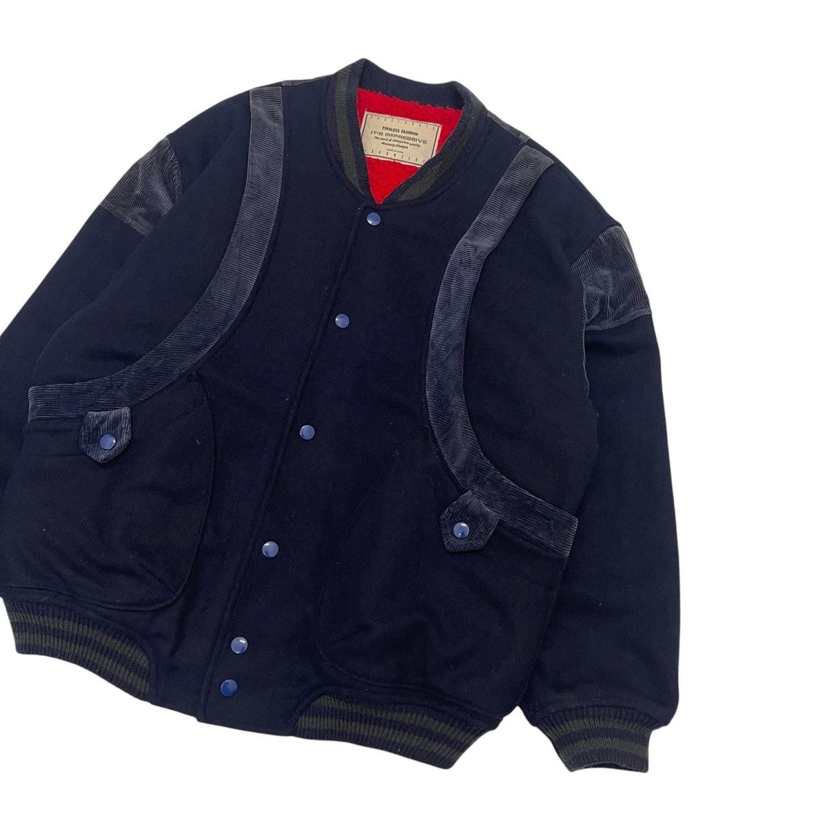 Japanese Brand Vintage Passionate Johnweery Wool Bomber Jacket Size US M / EU 48-50 / 2 - 5 Thumbnail