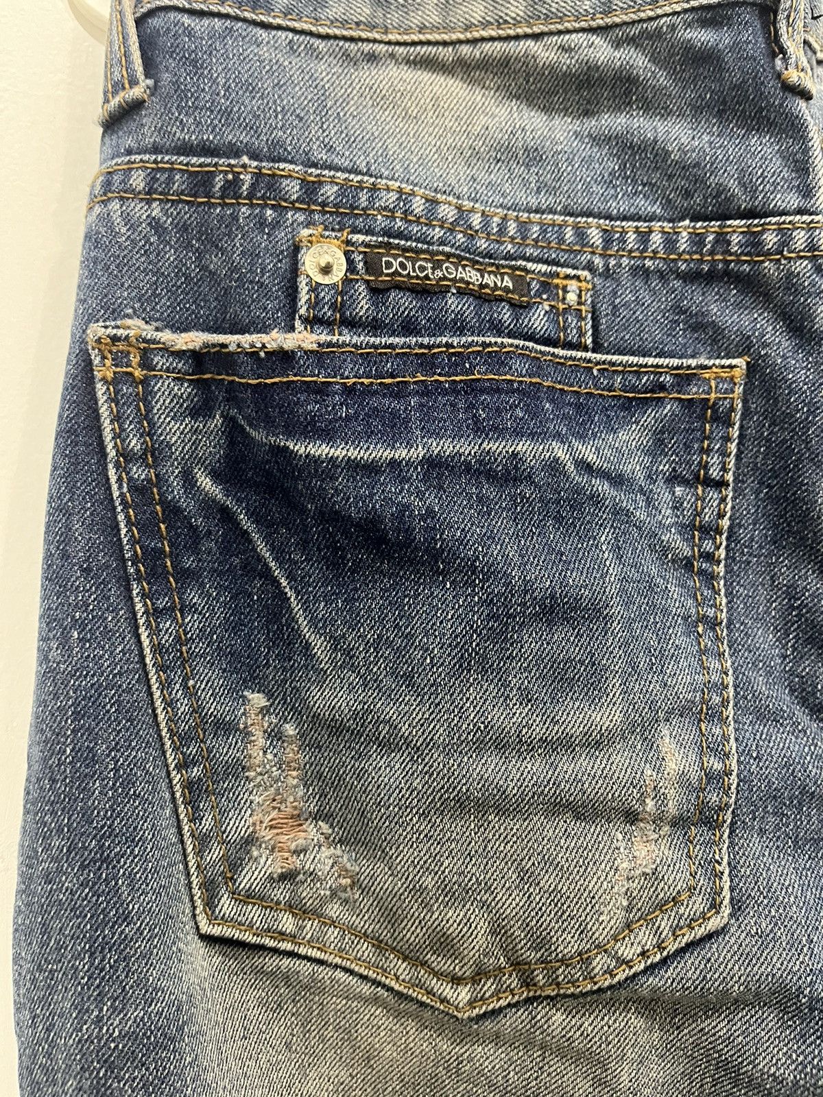 Dolce & Gabbana Dolce and Gabbana Distressed Denim Y2K Style Size US 32 / EU 48 - 8 Thumbnail