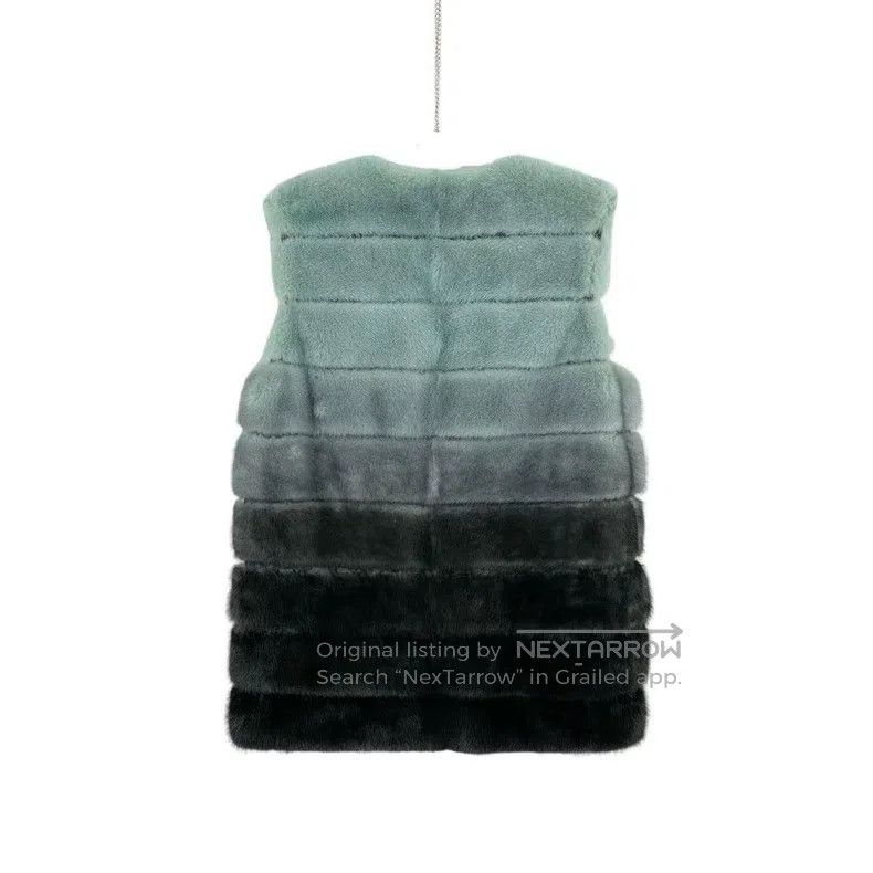 Fendi Fendi Mink Fur Gradient Color Block Sleeveless Vest Size XS / US 0-2 / IT 36-38 - 2 Thumbnail