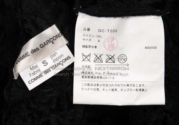 Comme des Garcons Comme des Garcons Black vintage flower design short top Size S / US 4 / IT 40 - 9 Thumbnail