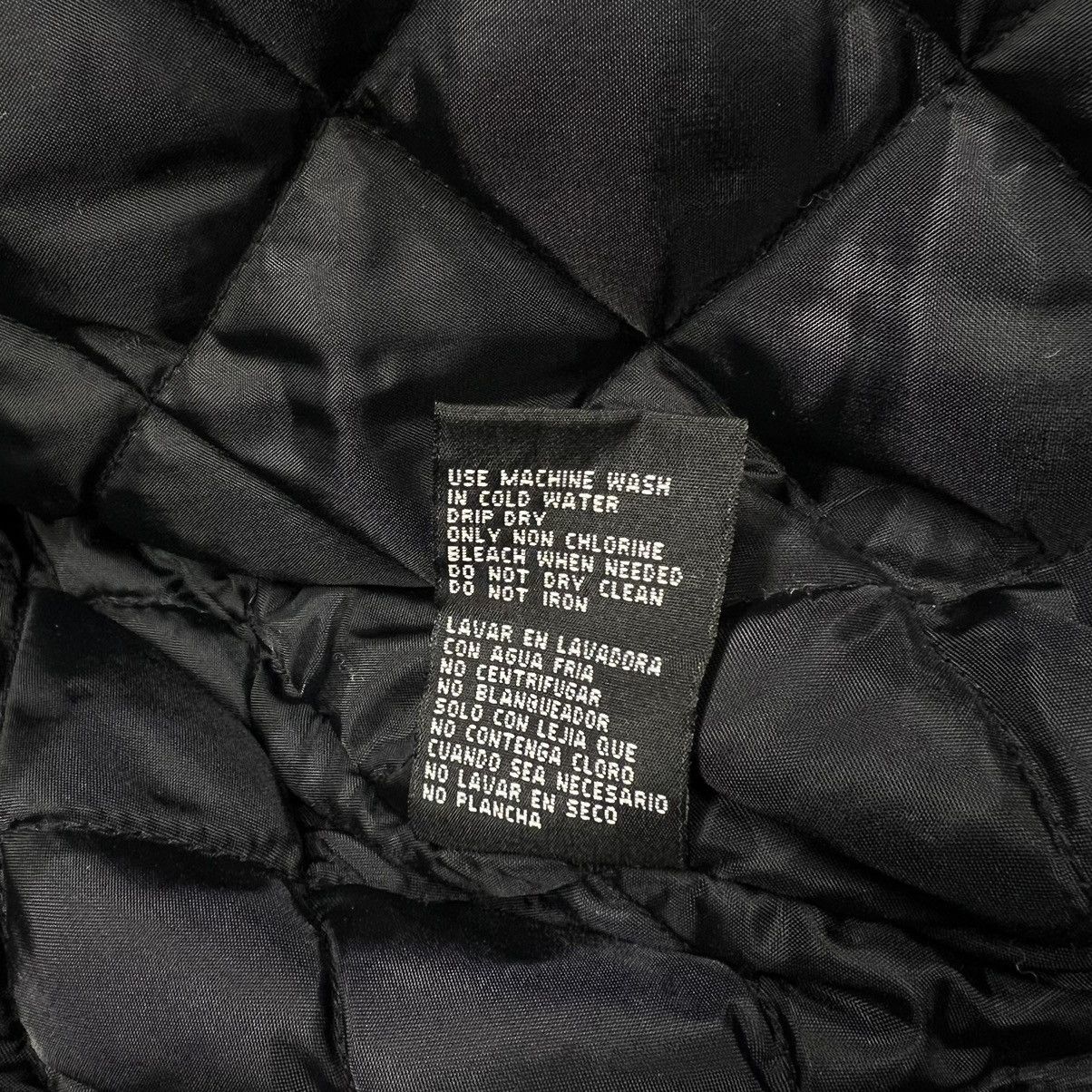 Vintage VTG First Down Leather Racing Jacket Black Coat Gear Zip Y2K Size US M / EU 48-50 / 2 - 12 Thumbnail