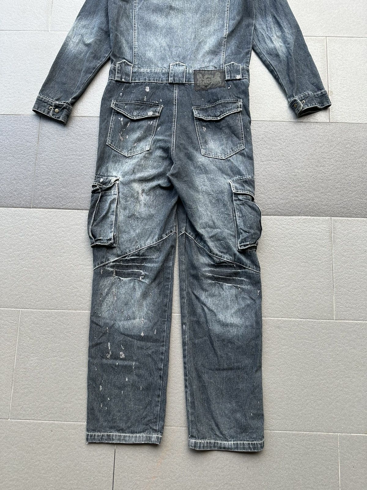 LOWBOX 2000s Lowbox American Work Style Denim Coveralls Size US 32 / EU 48 - 8 Thumbnail