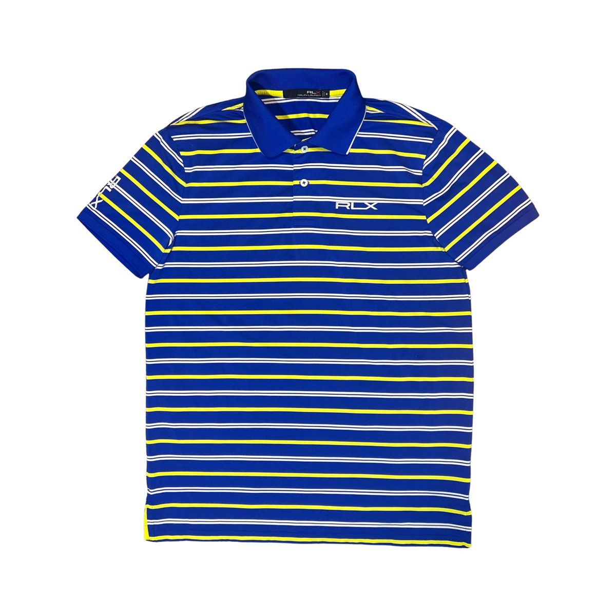 RLX Ralph Lauren RLX Ralph Lauren Blue Yellow Polo EUC M Golf Short Sleeve Size US M / EU 48-50 / 2 - 1 Thumbnail