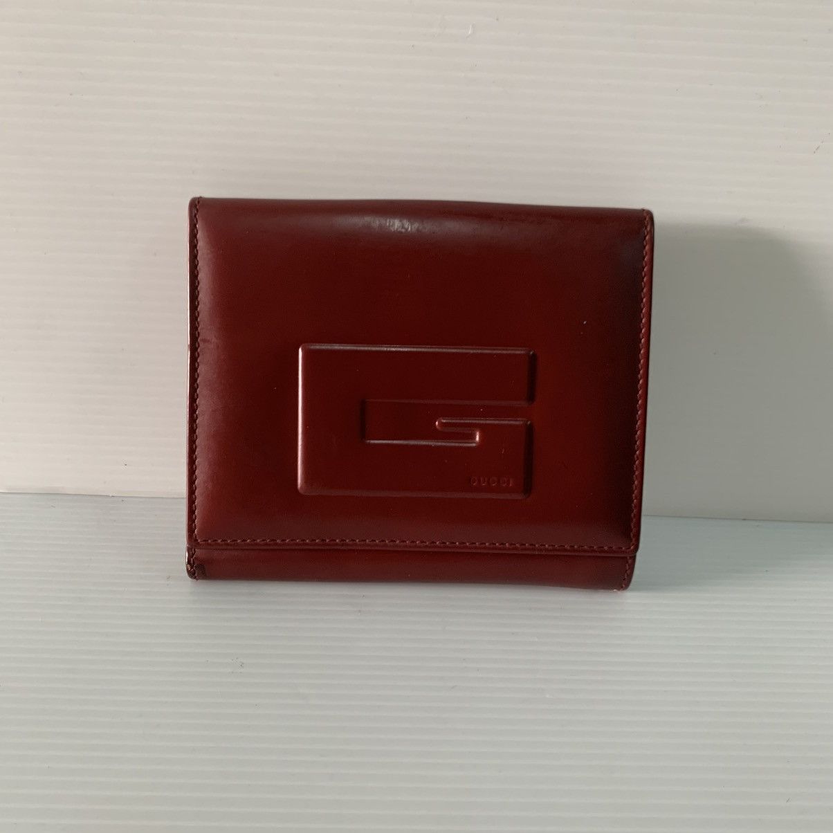 Gucci Gucci Leather Burgandy Wallet Size ONE SIZE - 1 Thumbnail
