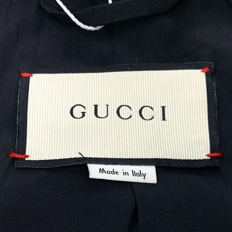 Gucci Gucci Black double-breasted cotton medium and long small fr Size US S / EU 44-46 / 1 - 6 Thumbnail