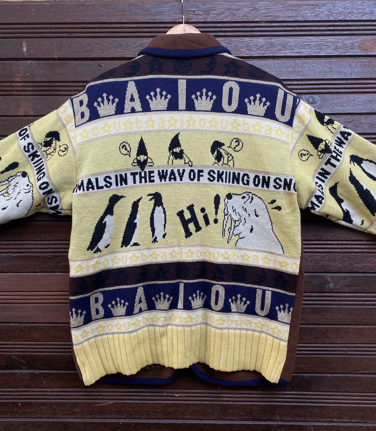 Vintage Baiou Bis Art Design wool Jacket