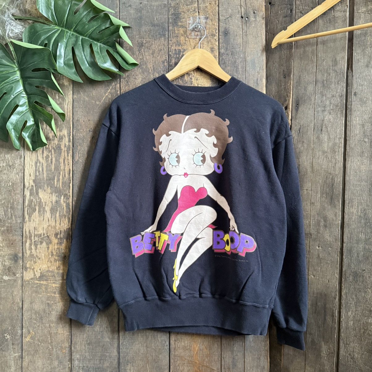 Vintage Vintage Betty Boop Mirror Print Sweatshirt Size US M / EU 48-50 / 2 - 1 Thumbnail