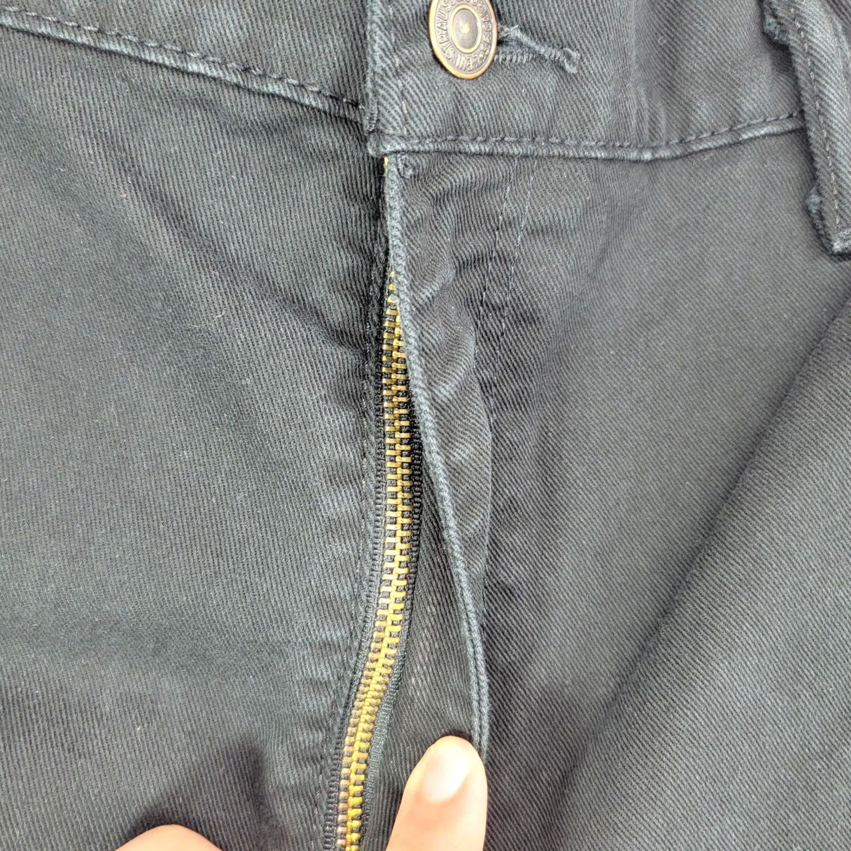 Levi's Levi's 541 Jeans Mens 42x30 Black Athletic Tapered Leg Dark Denim Pants Size US 42 / EU 58 - 5 Thumbnail