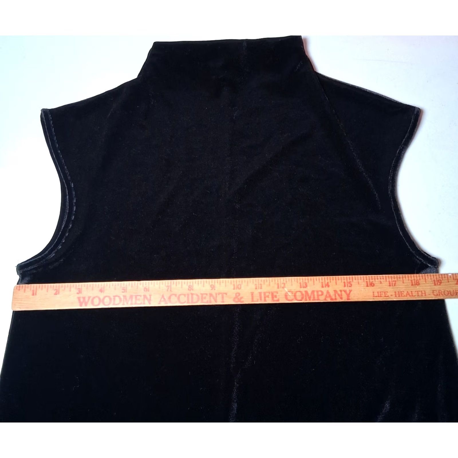 Velour Sweet Pea Stacy Frati Black Velour Shirt M Sleeveless Dark Fairy Whimsigoth Emo Size M / US 6-8 / IT 42-44 - 3 Thumbnail