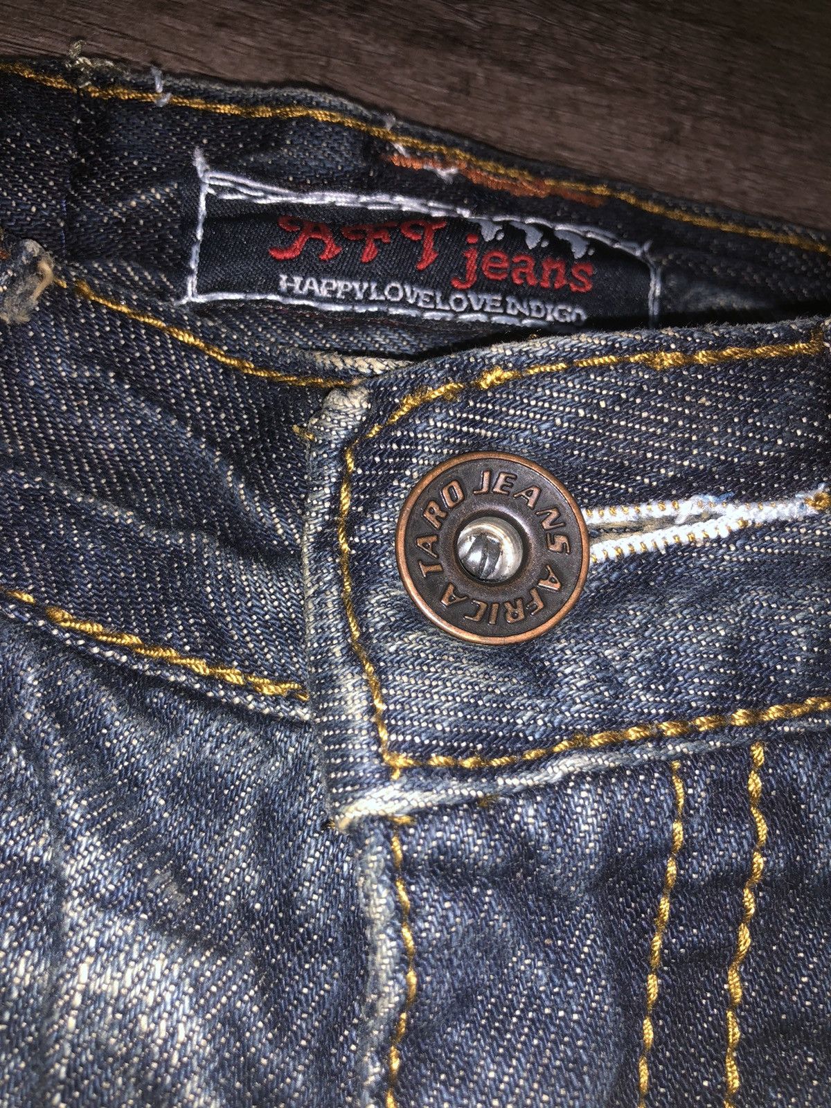 Japanese Brand VINTAGE AFRICA TARO DENIM FLARED JEANS Size 28" / US 6 / IT 42 - 14 Thumbnail