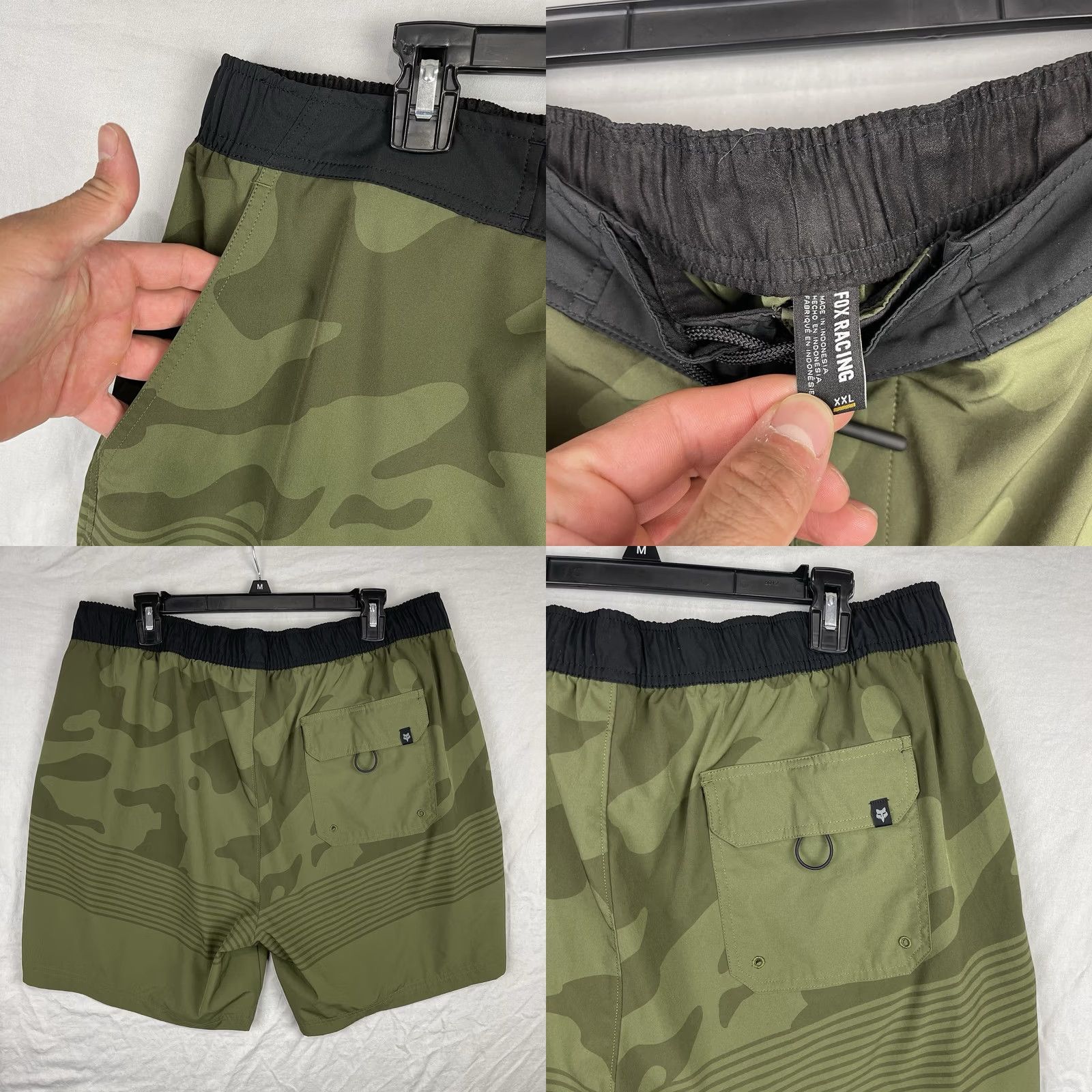 Fox Racing Fox Racing Shorts Men 2XL Swim Trunks Beach Surfing Camouflage Green Size US 39 - 8 Thumbnail