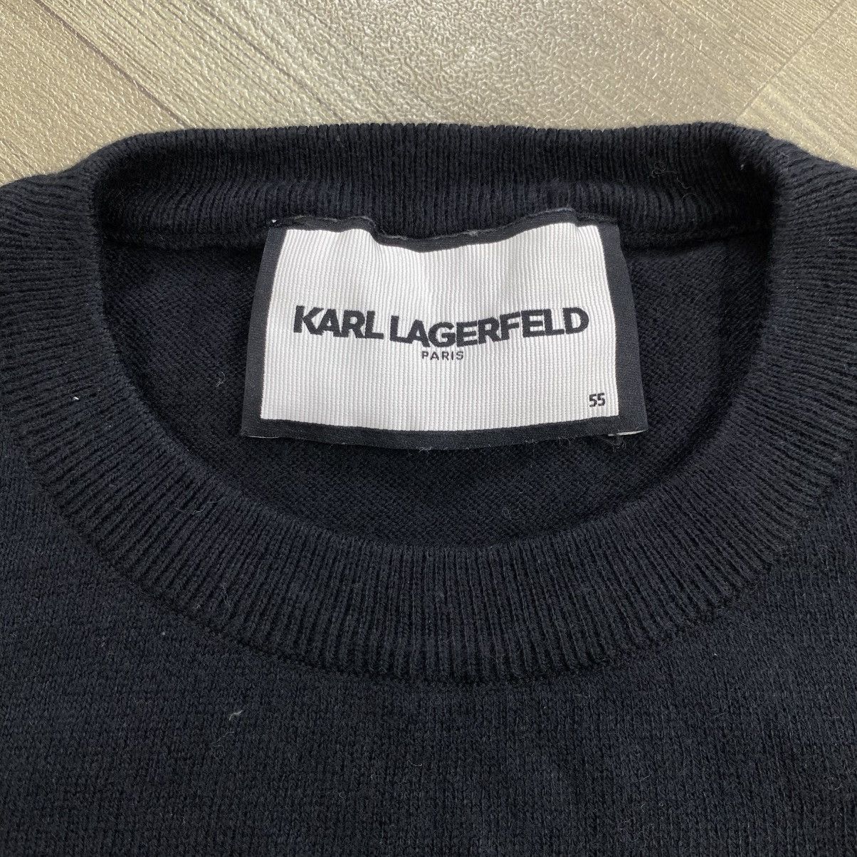 Karl Lagerfeld 2000’s Vintage Karl Lagerfeld Paris Knit Sweatshirt Luxury Size US L / EU 52-54 / 3 - 4 Thumbnail