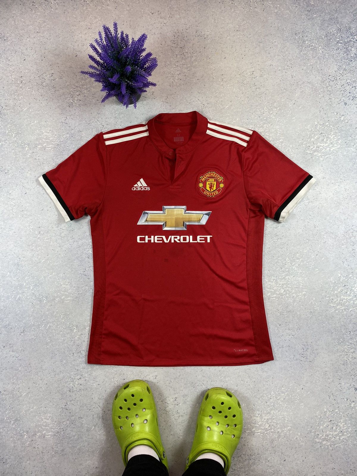 Adidas Adidas Manchester United Chevrolet Soccer Jersey 2017 Size US M / EU 48-50 / 2 - 2 Thumbnail