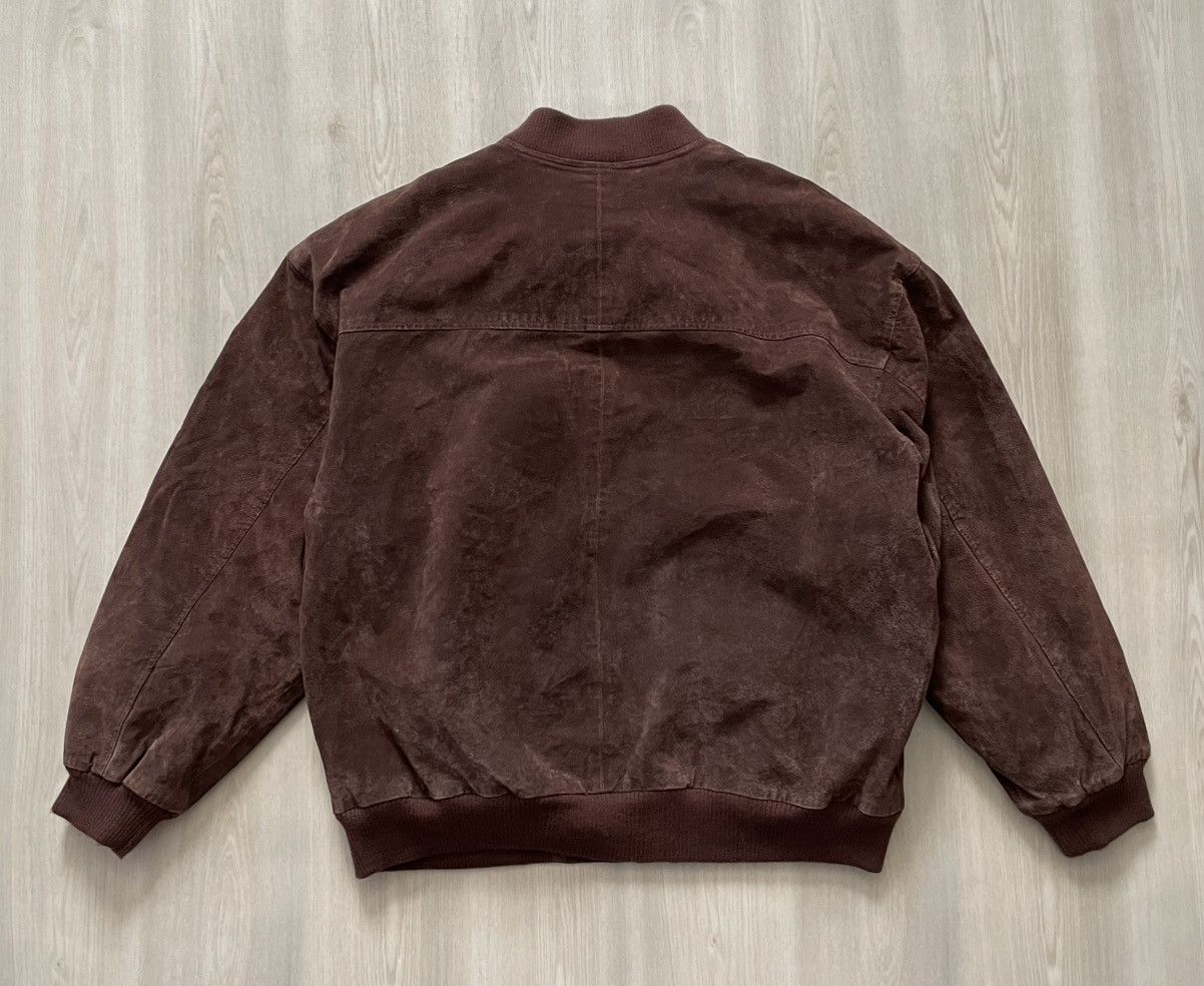 Vintage VTG Austin Clothing Co. Suede Leather Bomber Jacket Sz XL Size US XL / EU 56 / 4 - 5 Thumbnail
