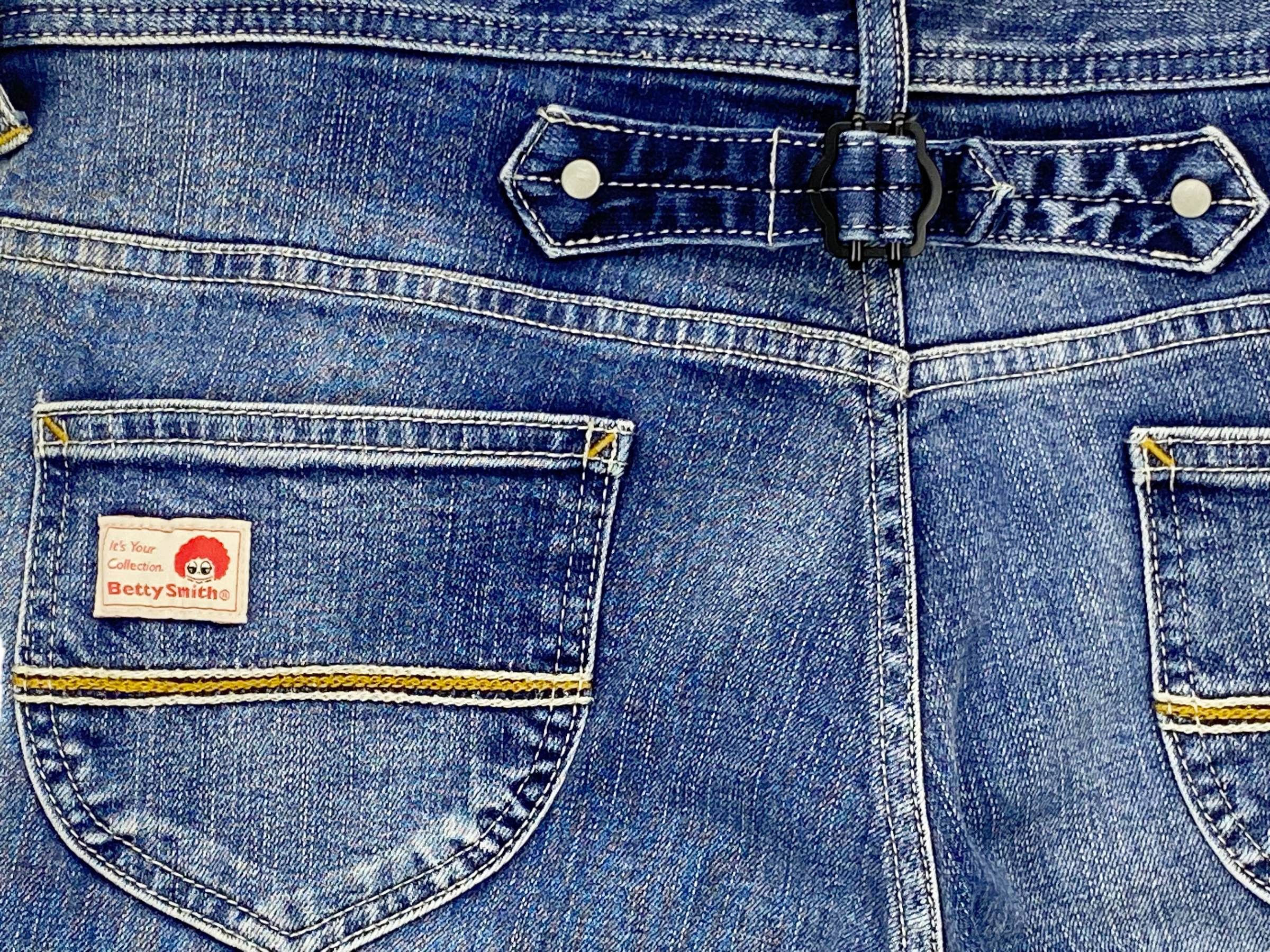 Japanese Brand Betty Smith Carpenter Pants Buckle Back Denim –Made in Japan Size US 33 - 8 Thumbnail
