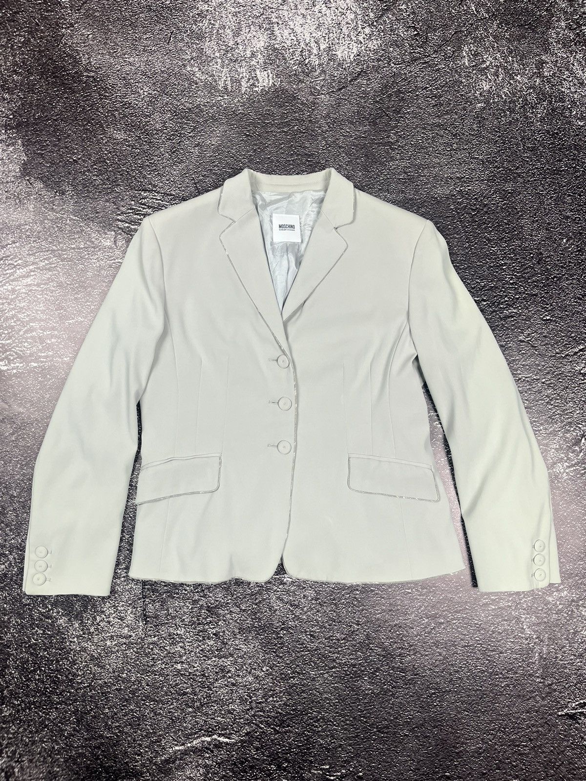 Moschino Vintage Moschino Cheap And Chic Single Breasted Grey Blazer Size XL / US 12-14 / IT 48-50 - 1 Thumbnail