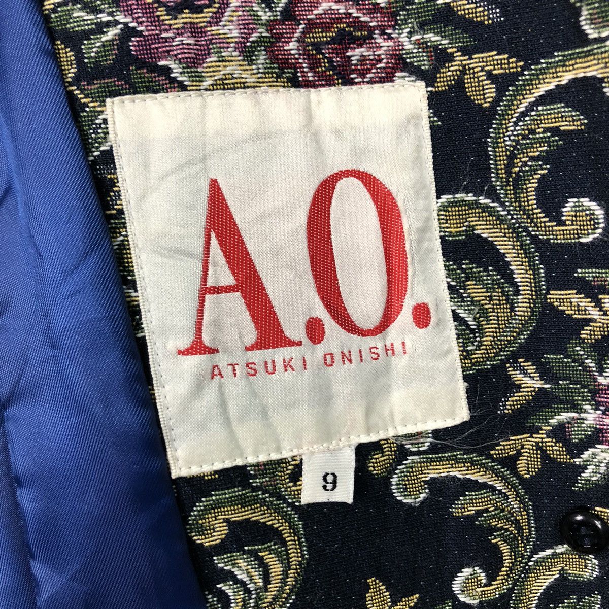 Designer × Japanese Brand × Vintage 📌Vtg Long Jacket Floral Quilted Atsuki Onishi Issey Miyake Size US M / EU 48-50 / 2 - 18 Thumbnail