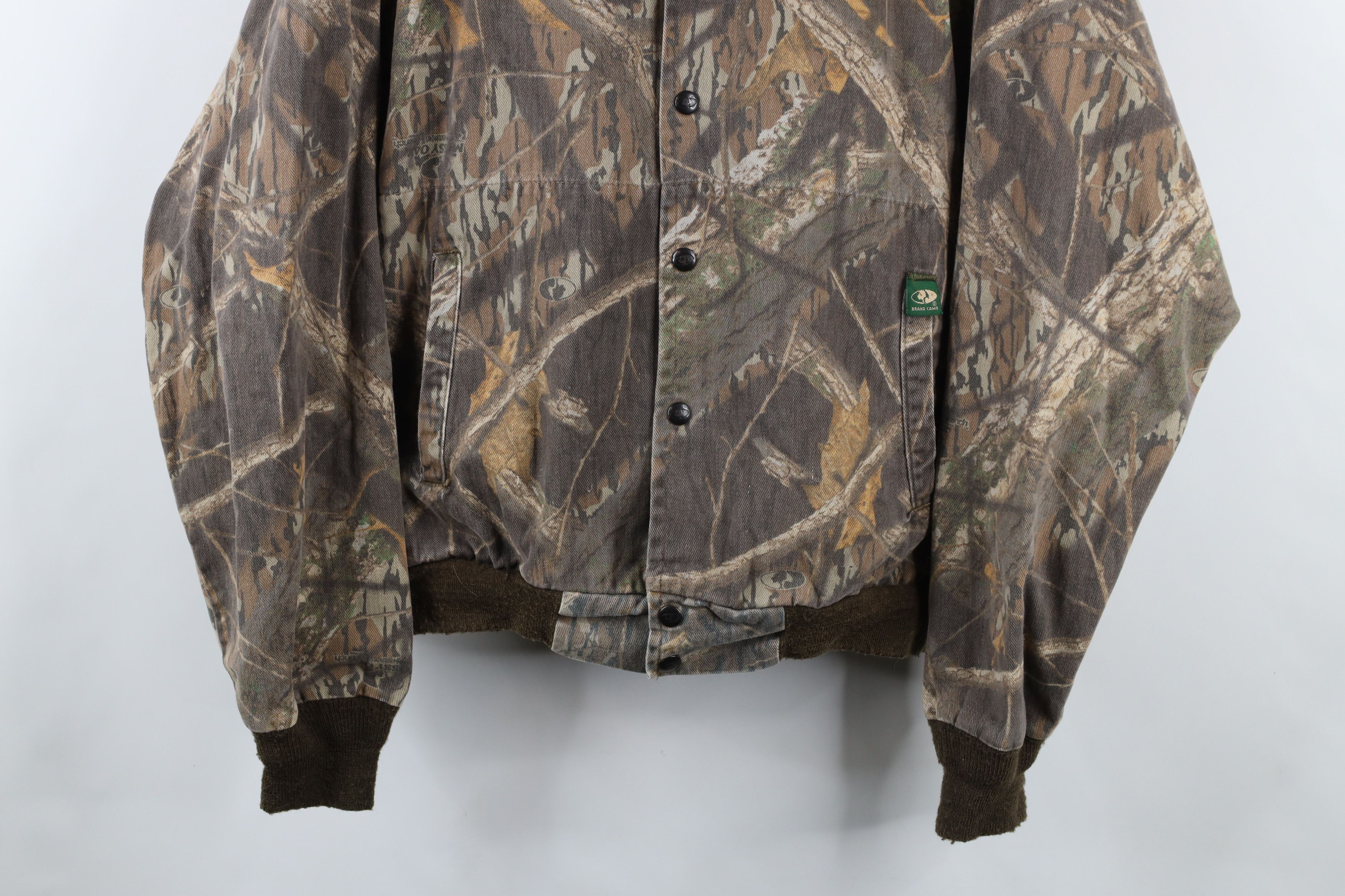Mossy Oaks × Vintage Vintage 90s Mossy Oak Camouflage Twill Bomber Jacket USA Size US XL / EU 56 / 4 - 3 Thumbnail