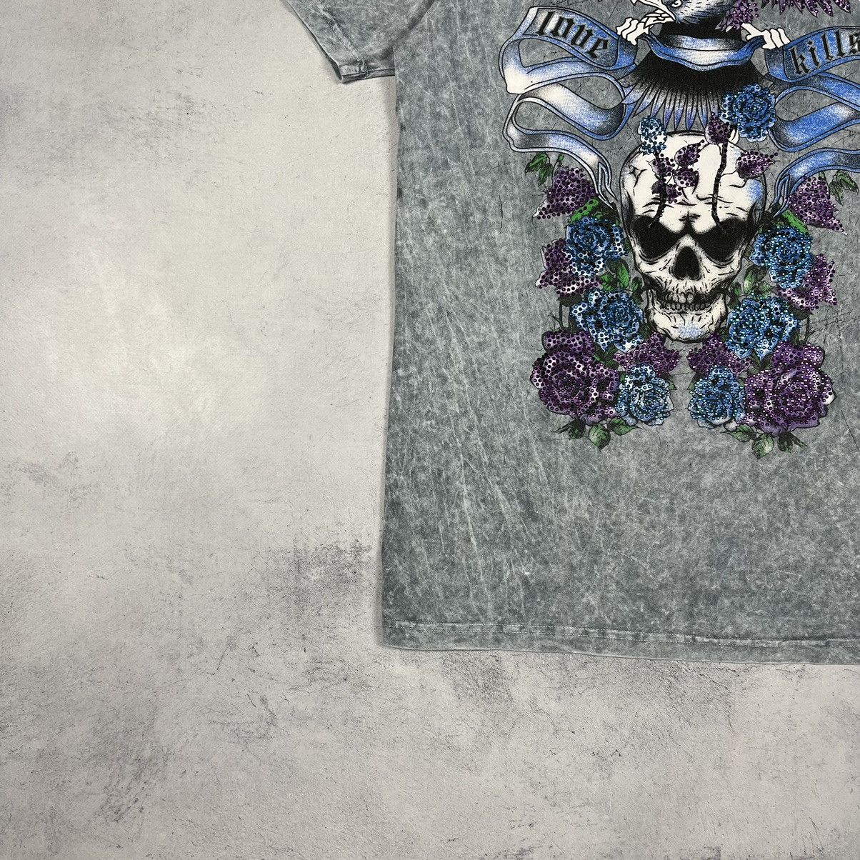 Ed Hardy Vintage Ed Hardy Y2K skulls tie-dye T shirt 00’s Size US M / EU 48-50 / 2 - 5 Thumbnail