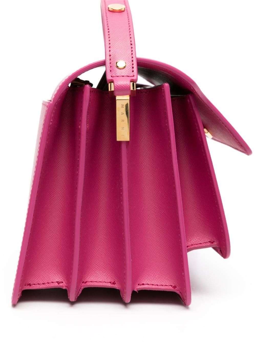 Marni o1f1d3z0725 Size: OS / Trunk Leather Crossbody Bag in Pink Size ONE SIZE - 4 Thumbnail
